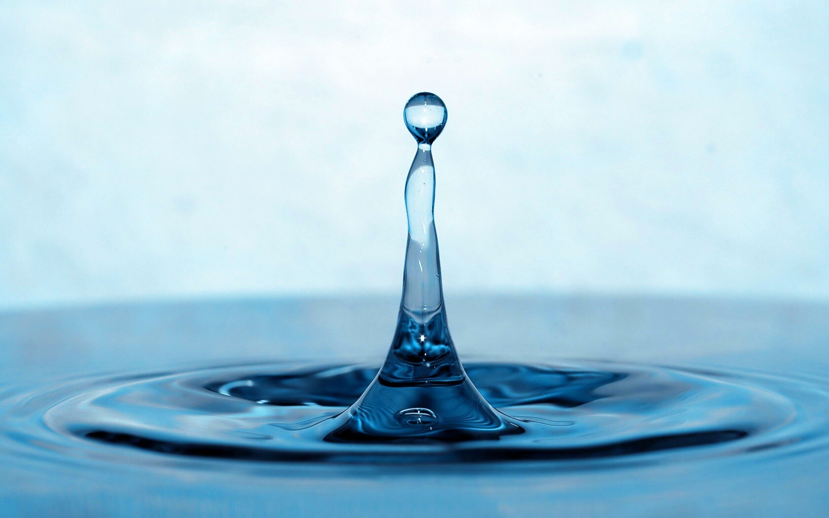 Падение капли обои