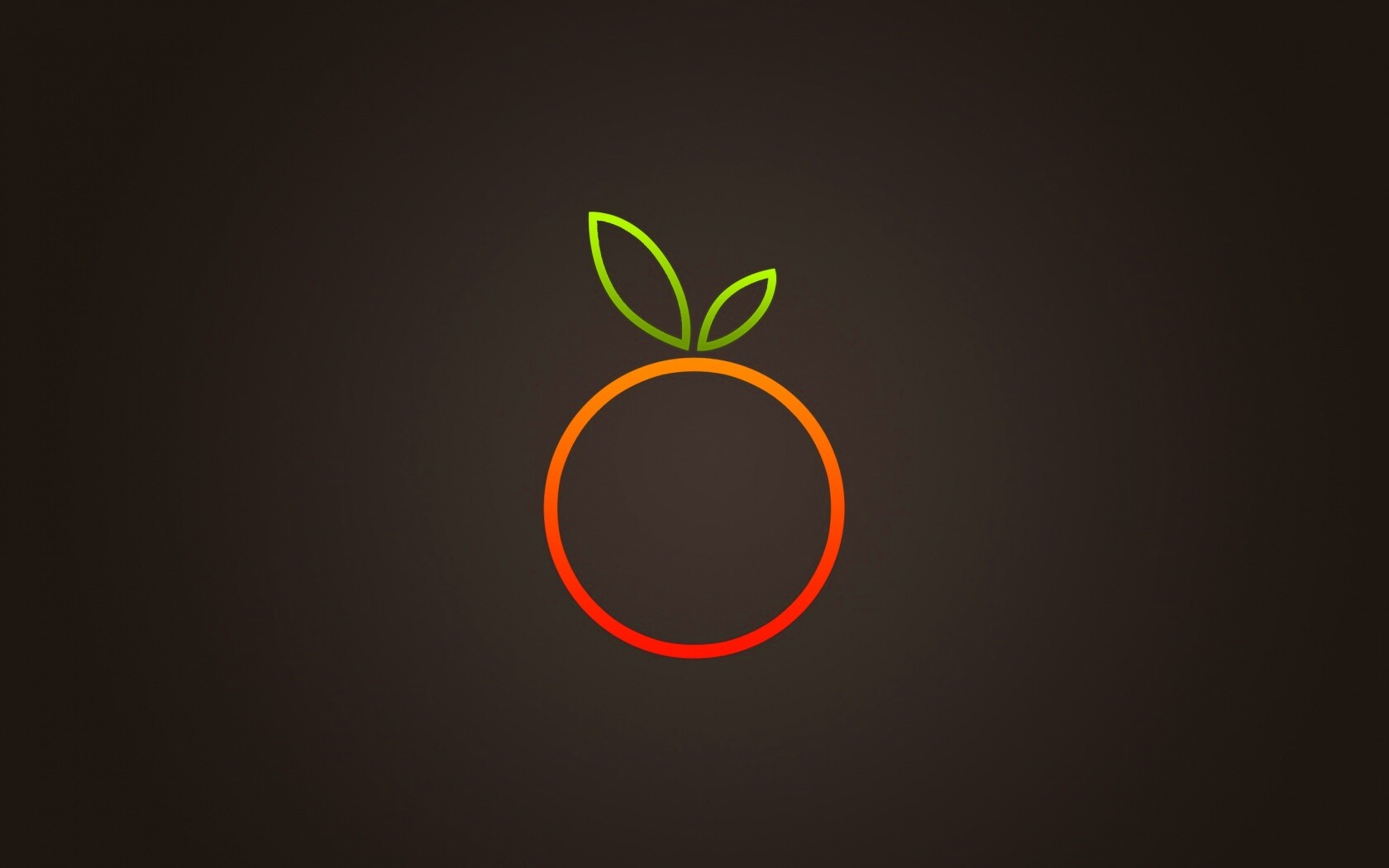 Стилизованная апельсинка обои