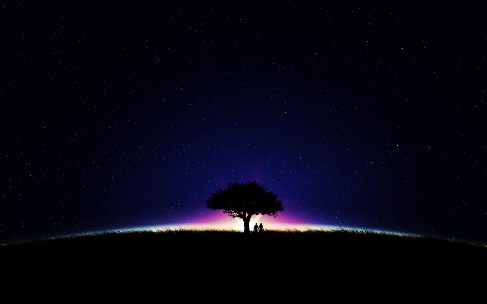 Звёздная ночь обои