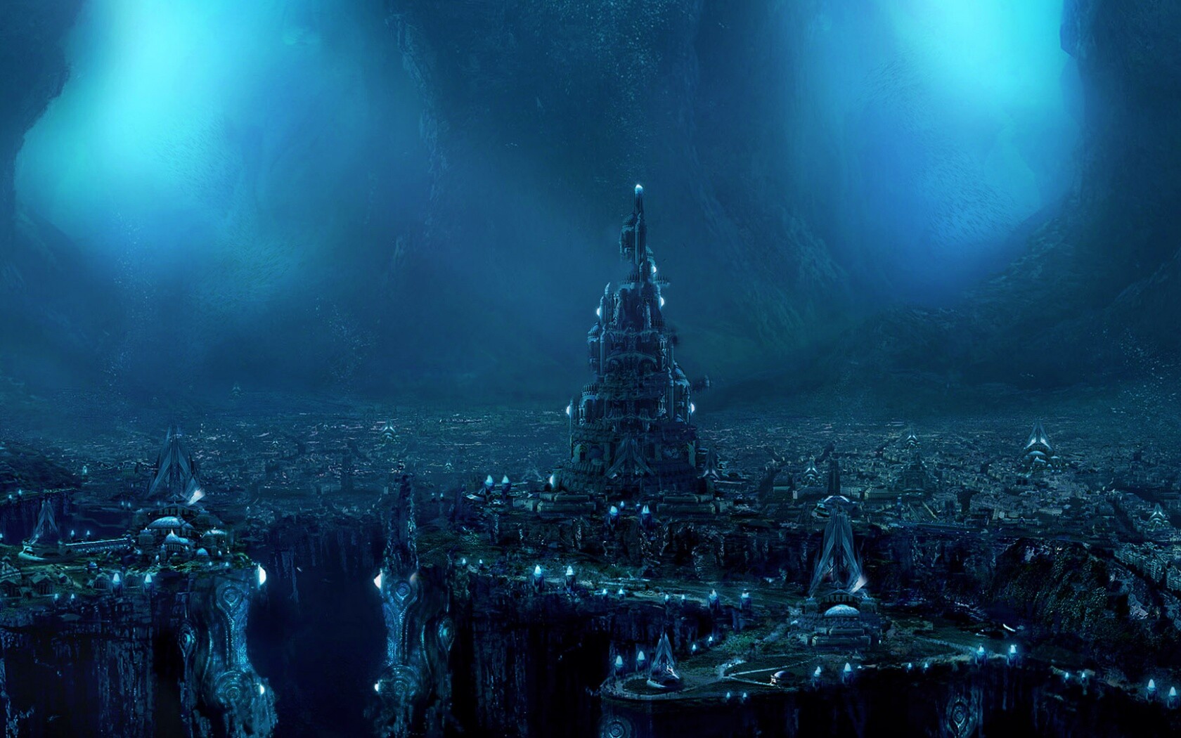 Подземный город обои