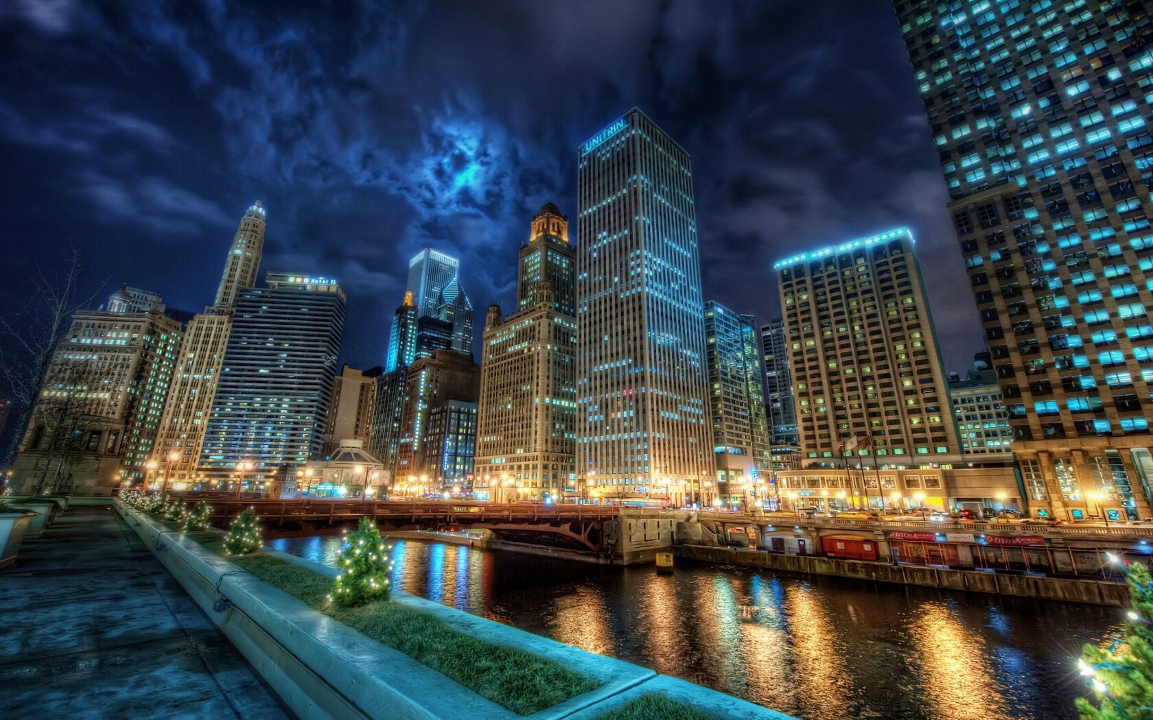 Потрясающий городской вид обои