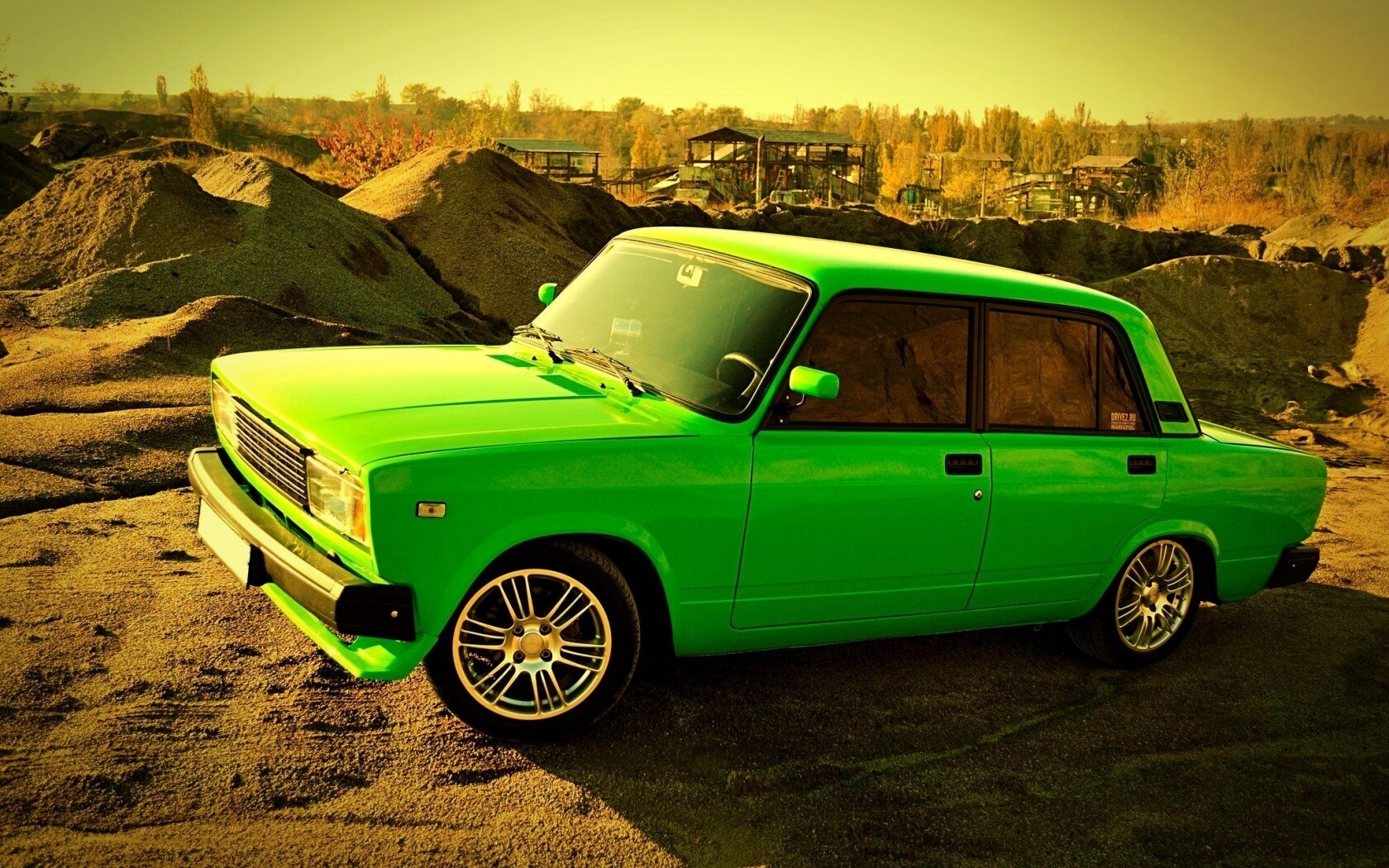 Кислотные жигули обои