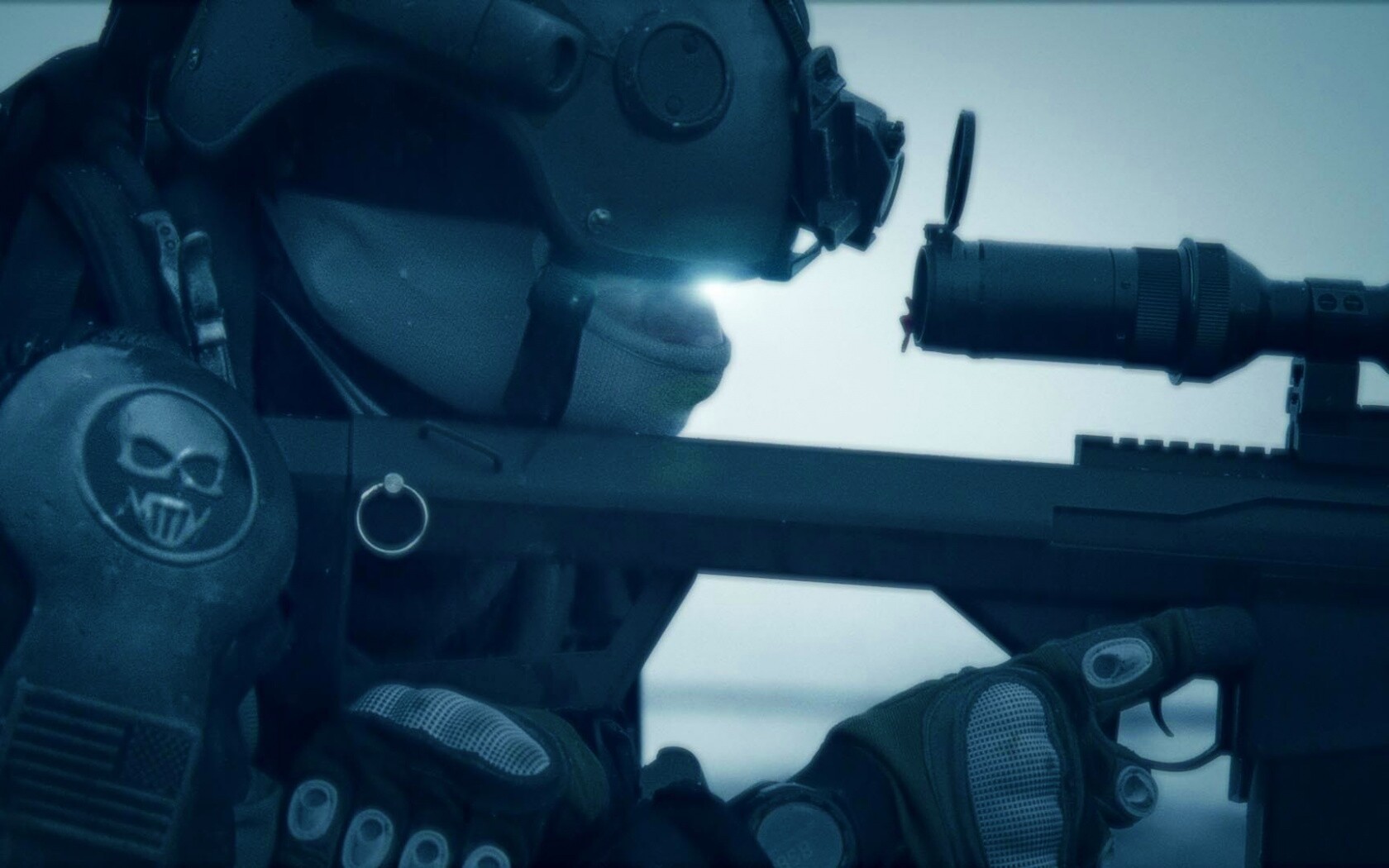 Снайпер за работой обои