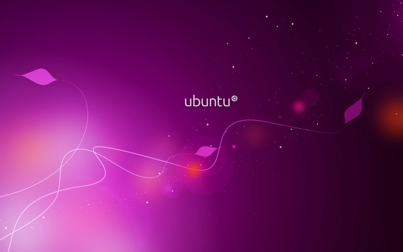 Сиреневые обои Ubuntu обои