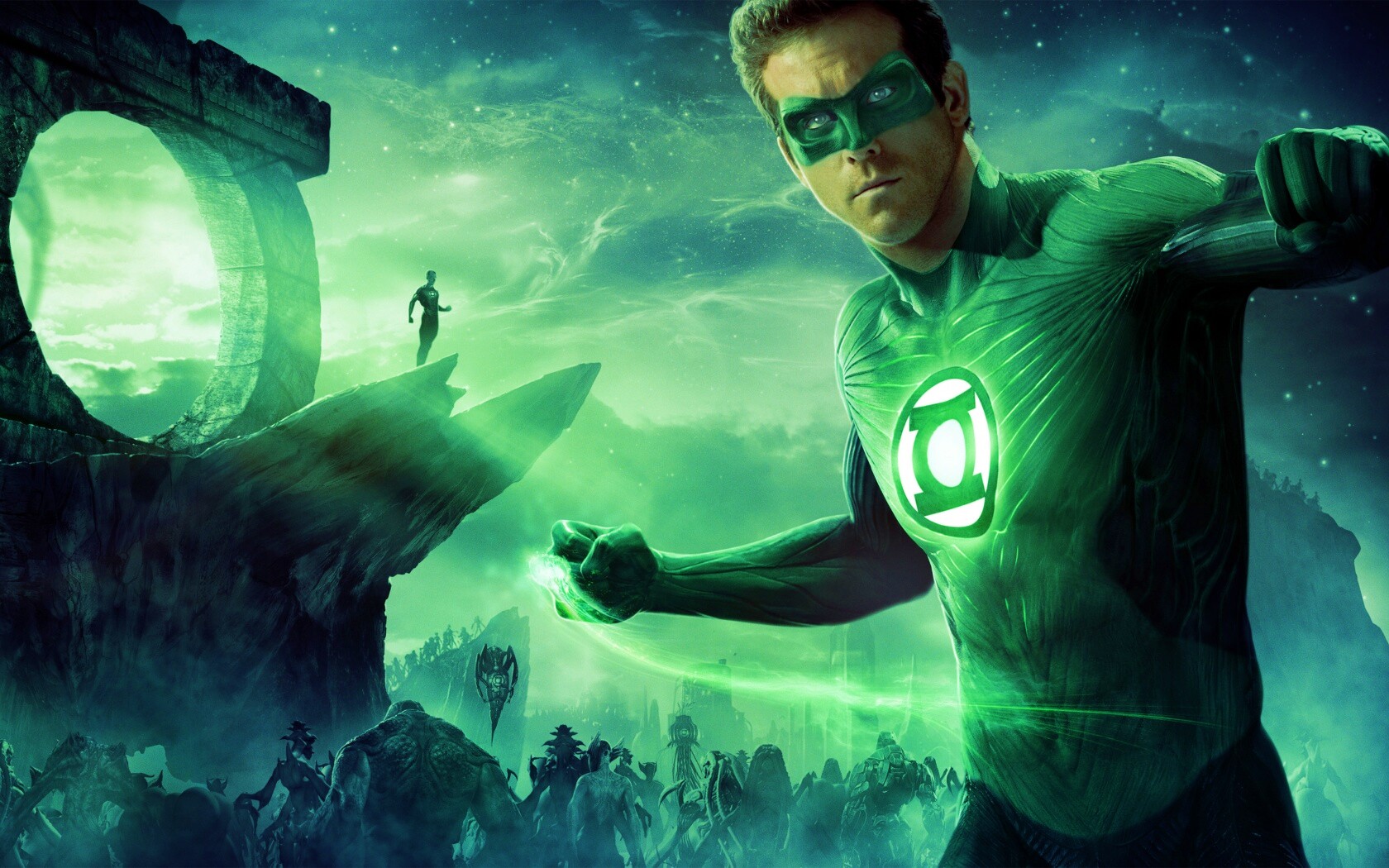 Зелёный фонарь обои