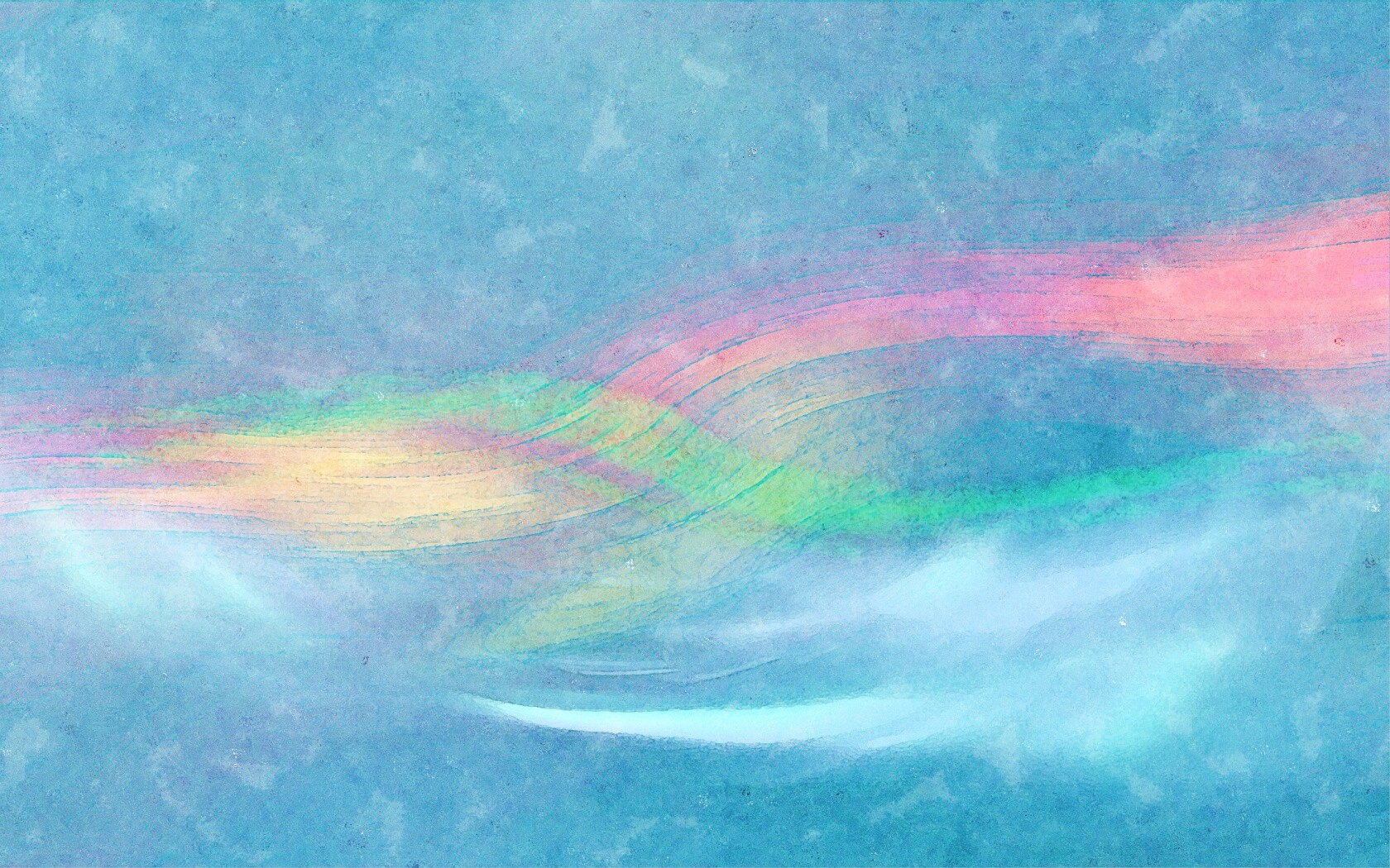 Радужные волны обои