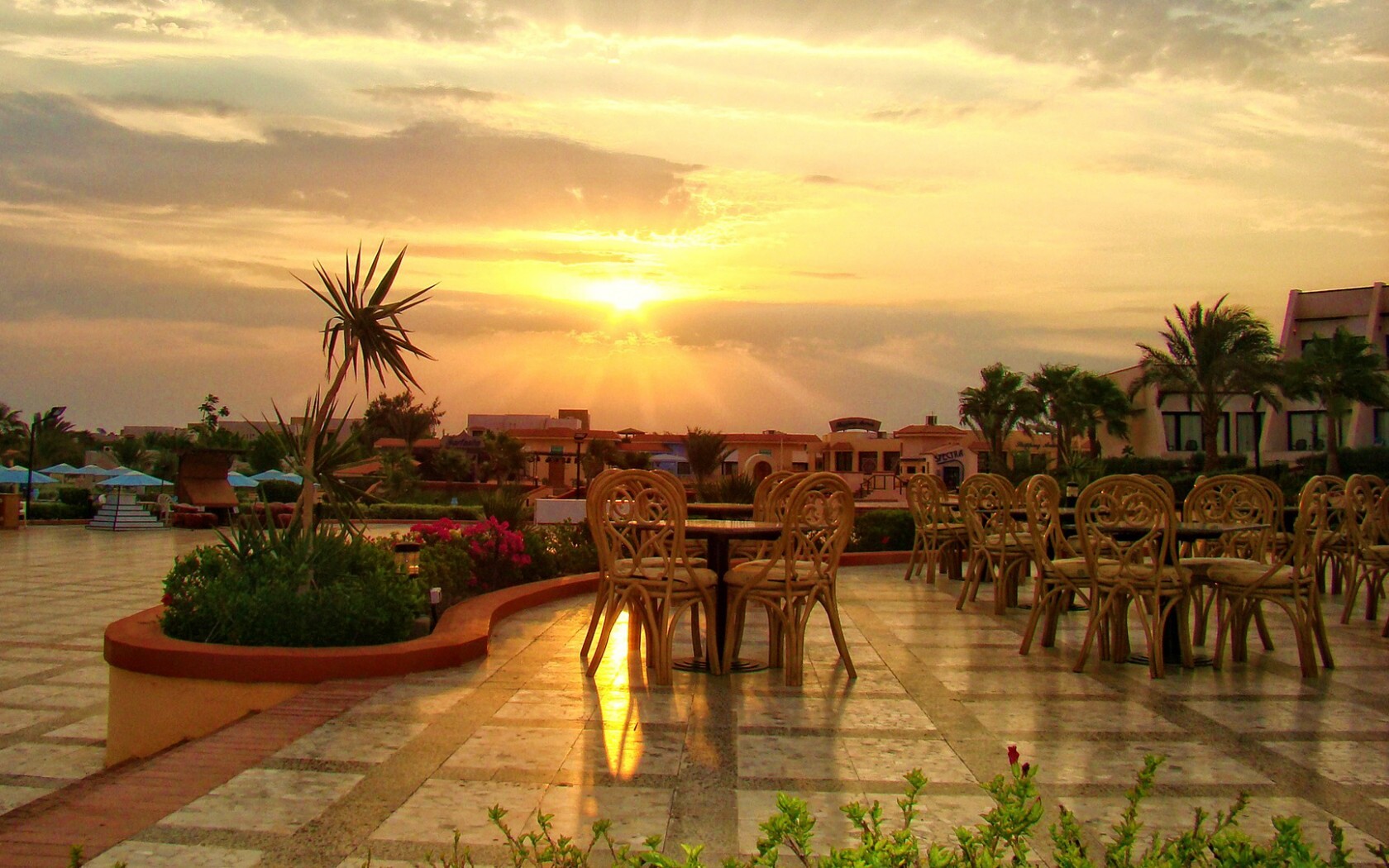 Закат в Хургаде обои