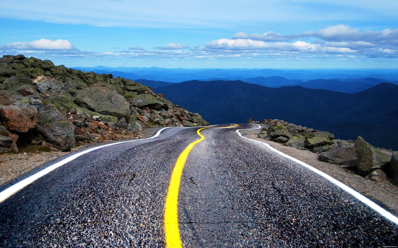 Горная дорога обои
