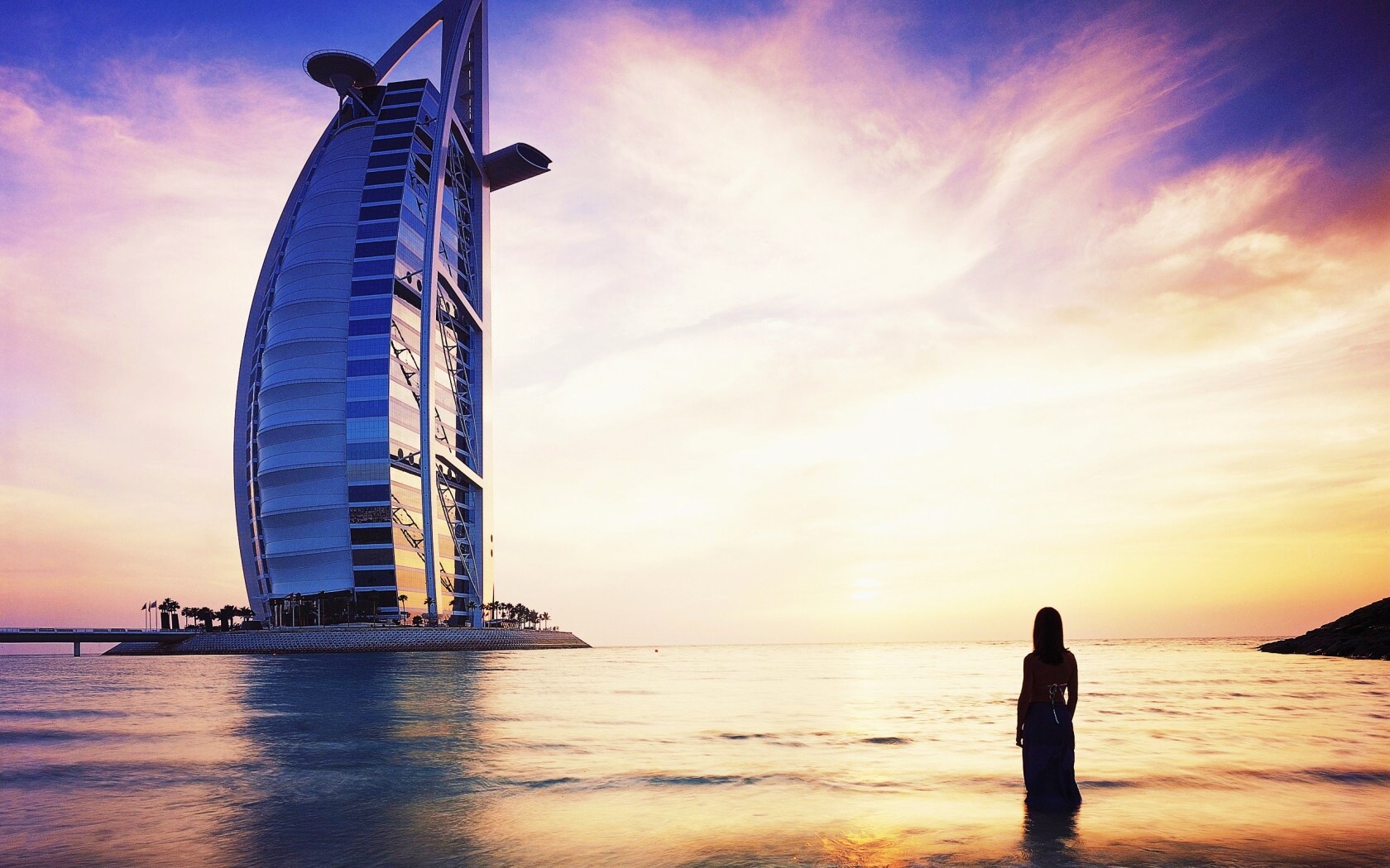 Бурдж Аль Араб в Дубае обои