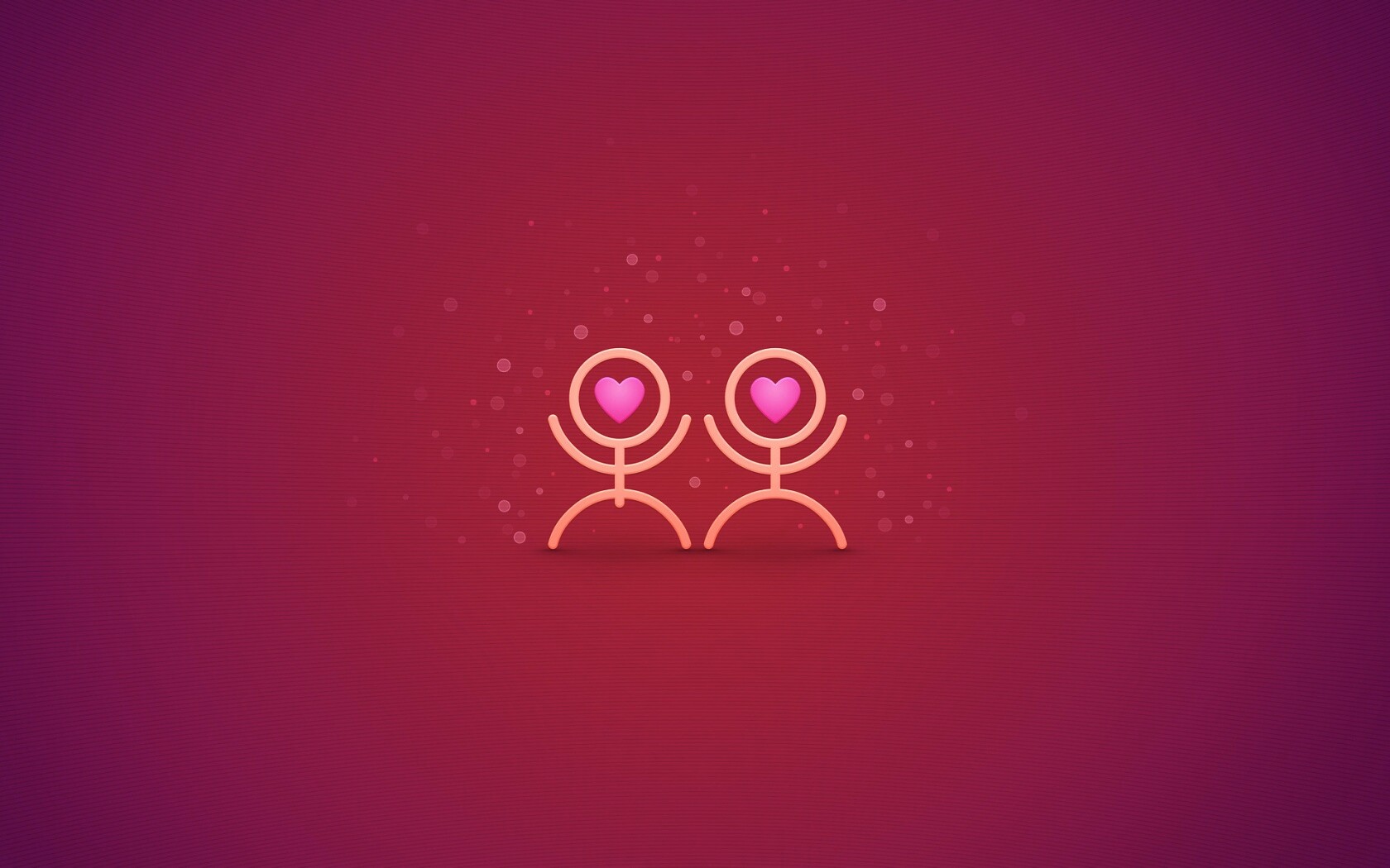 Влюблённые человечки обои