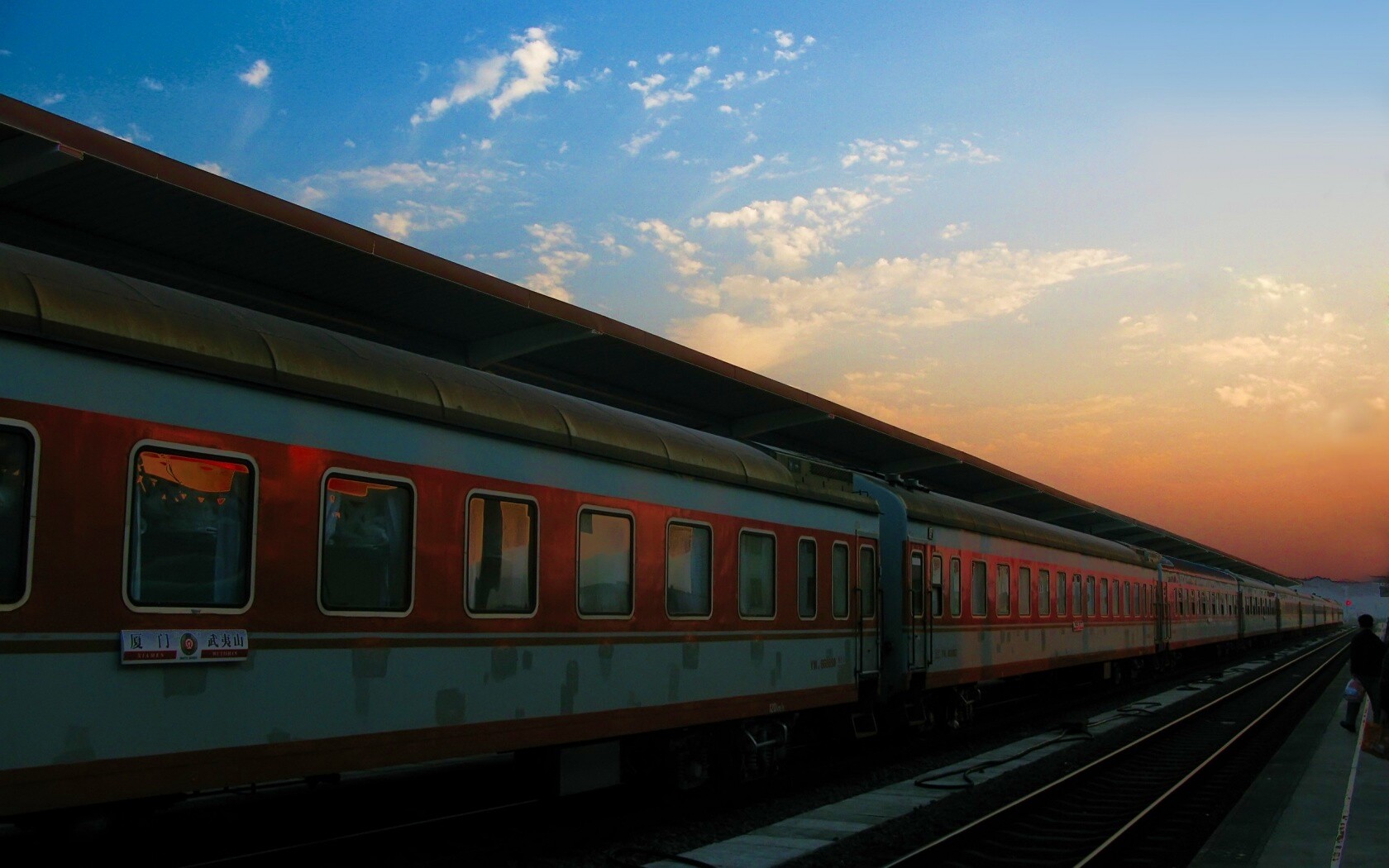 Пассажирский состав обои