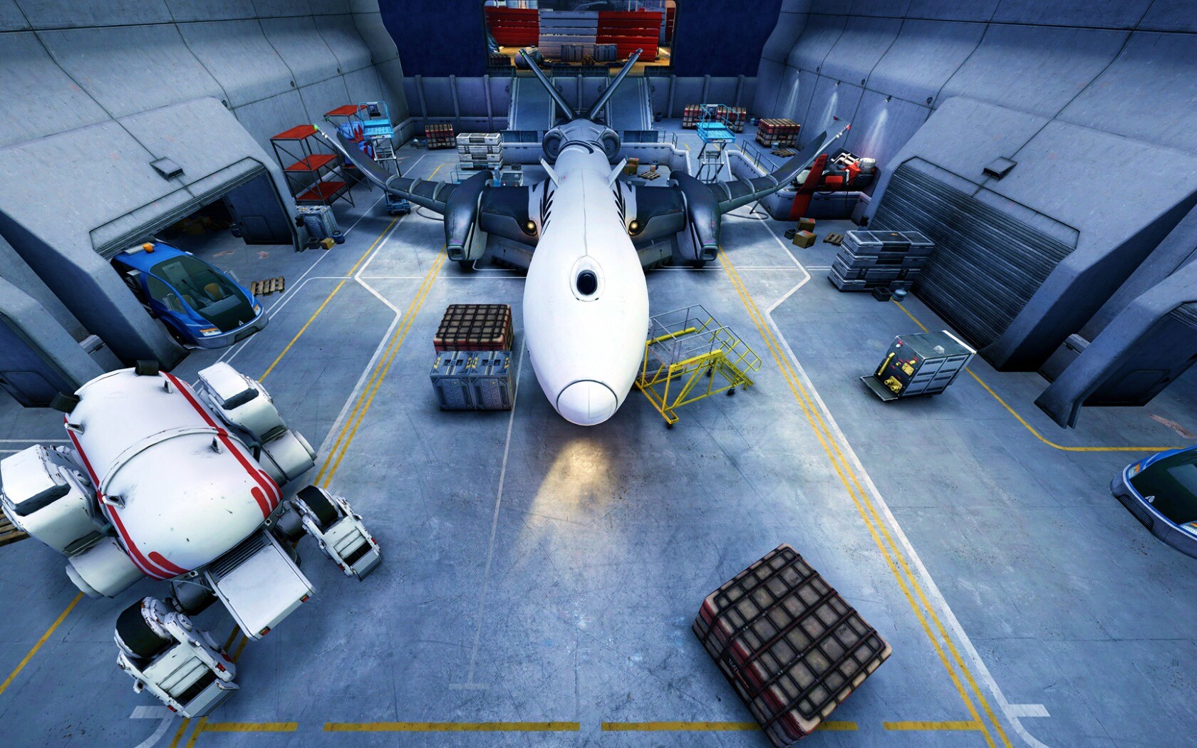 Ангар из игры Brink обои