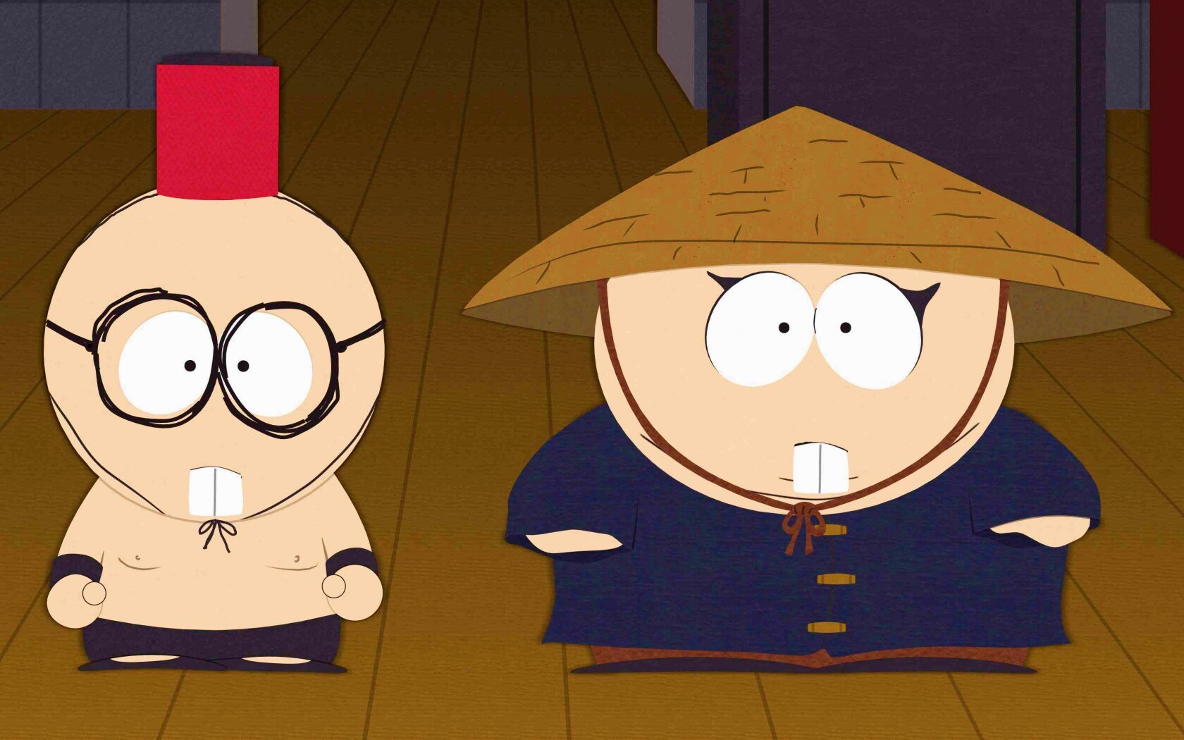 Баттерс Стотч и Эрик Картман в Китайской проблеме обои