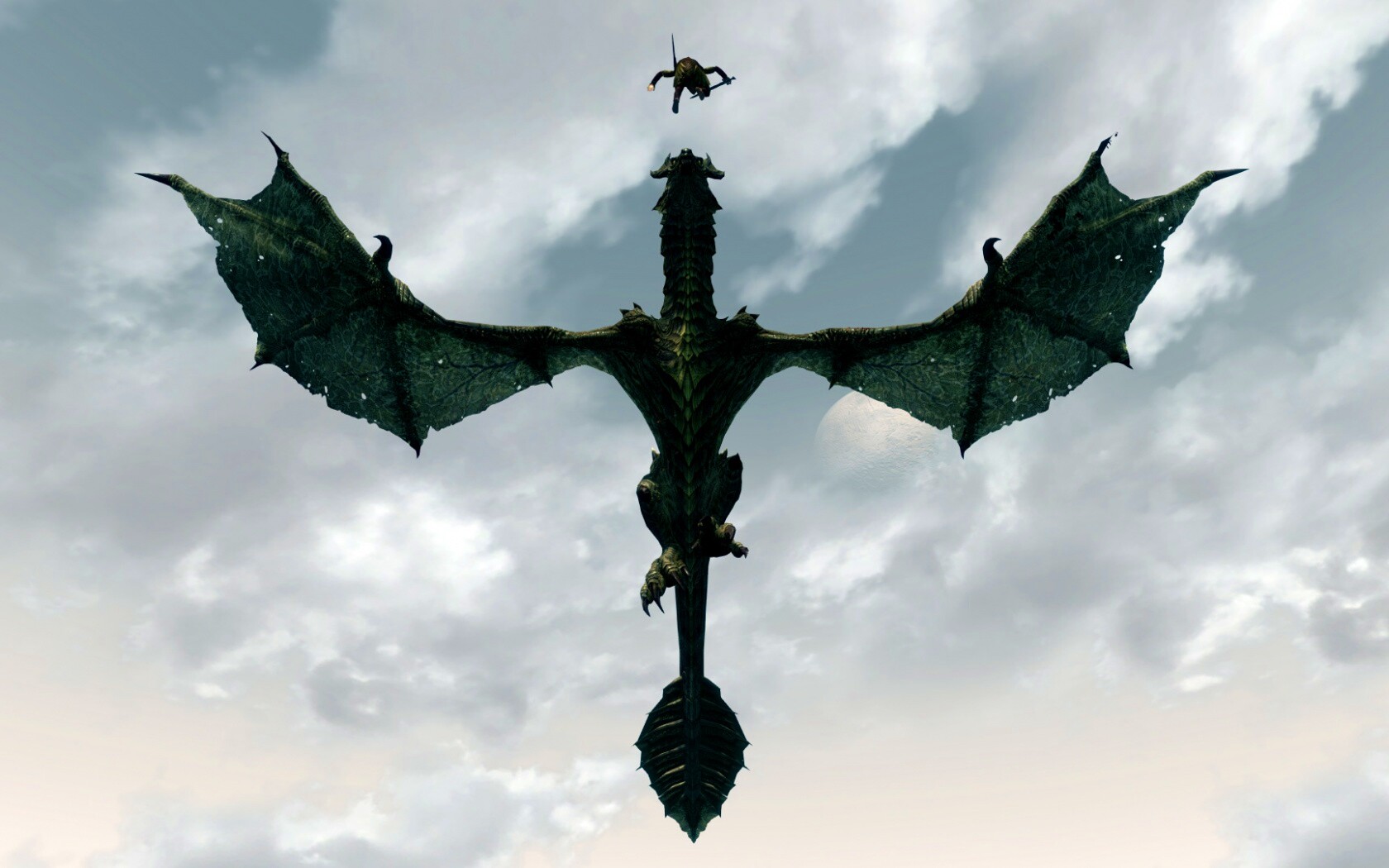 Нападающий дракон обои