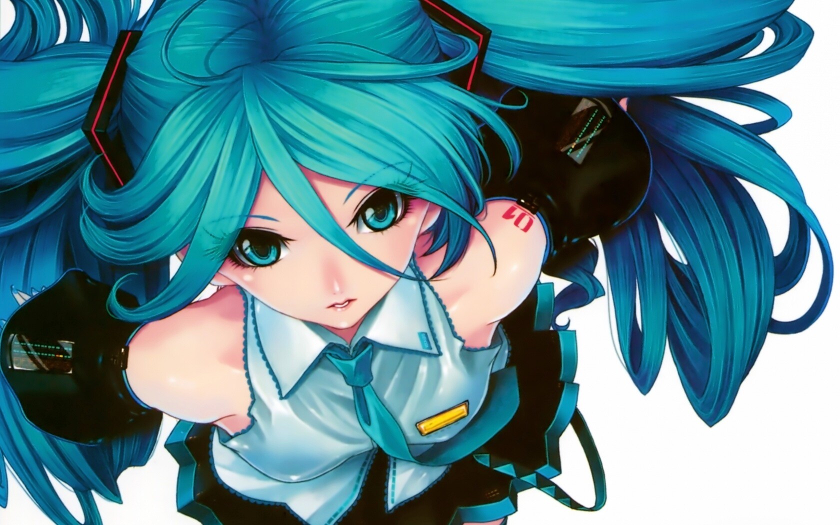 Синеволосая Хатсуне Мику обои