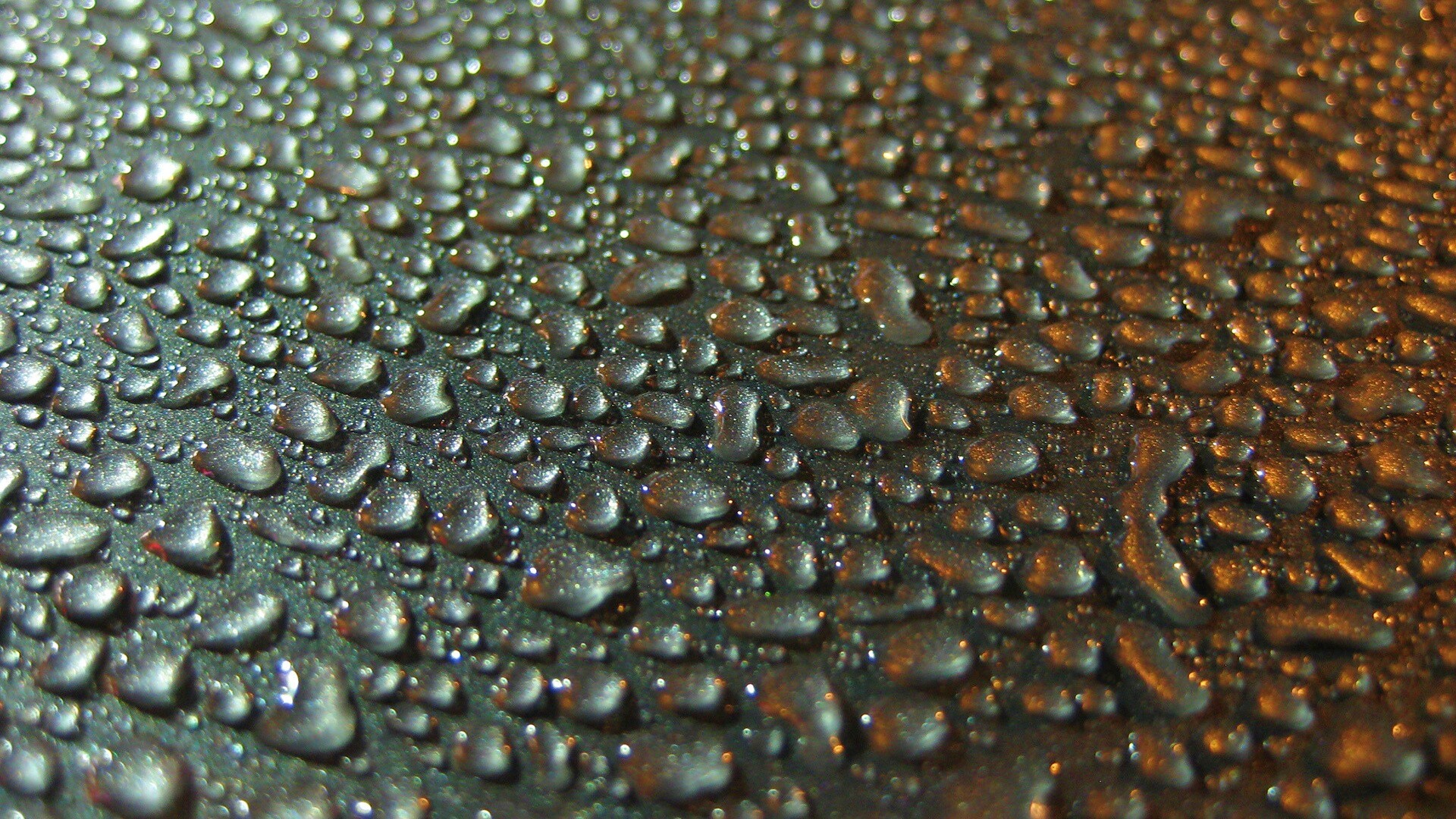 Вода собирается в капли обои