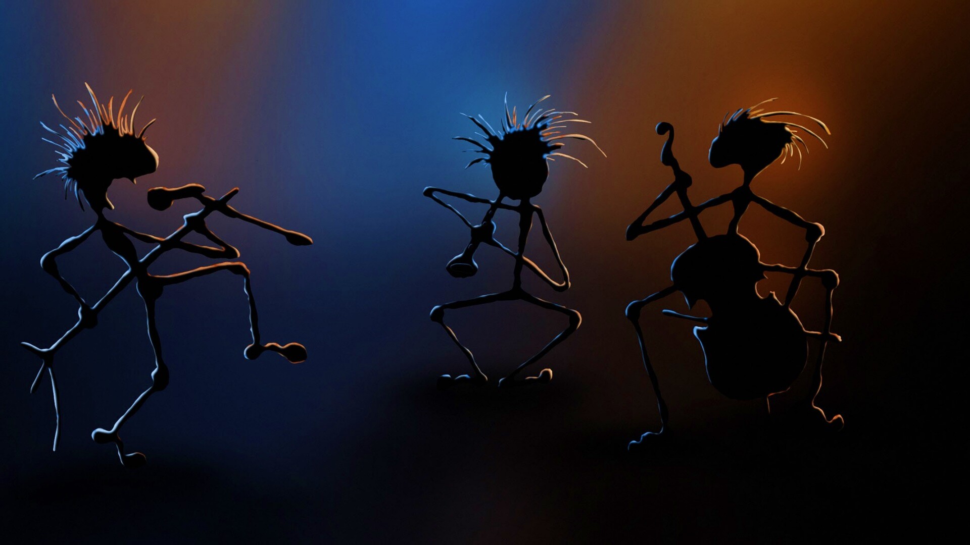 Фигурки музыкантов обои