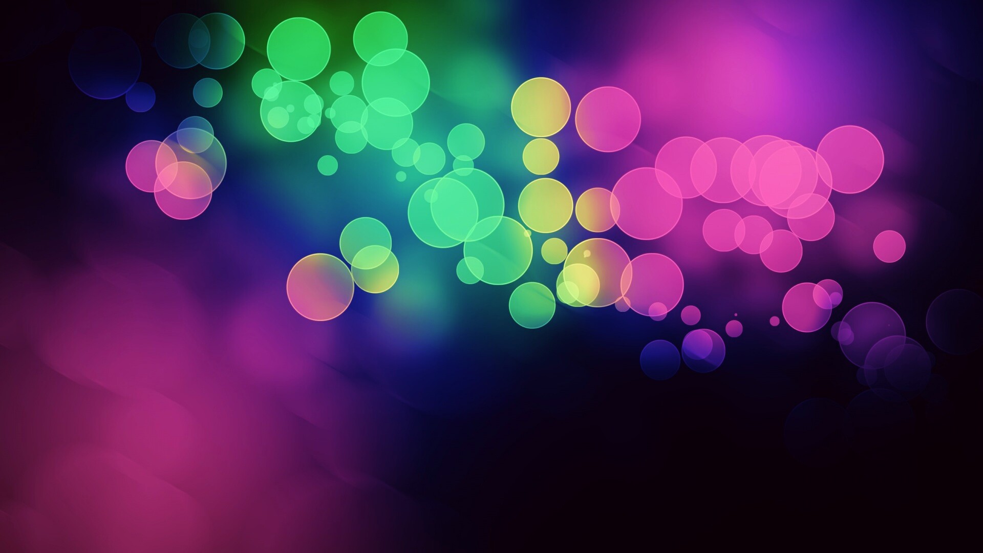 Разноцветные круги света обои