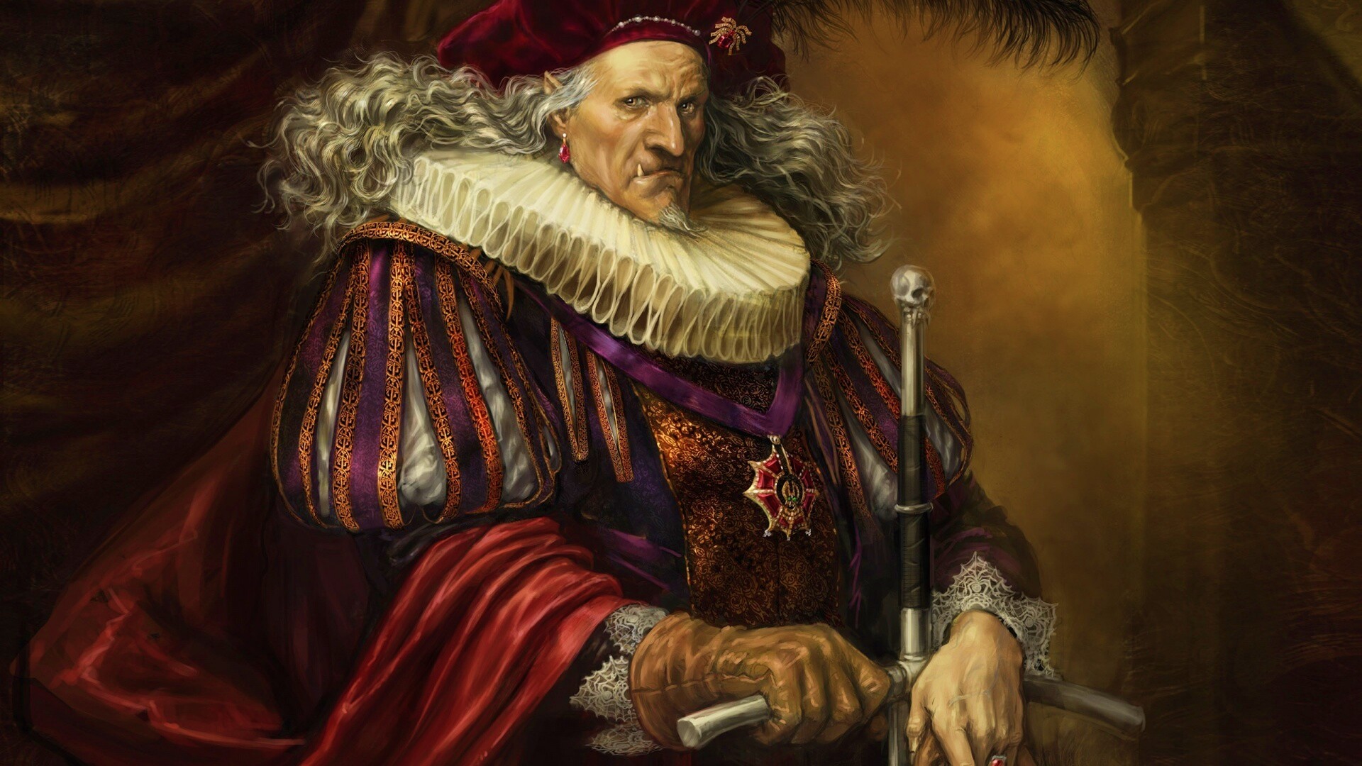 Портрет вампира обои