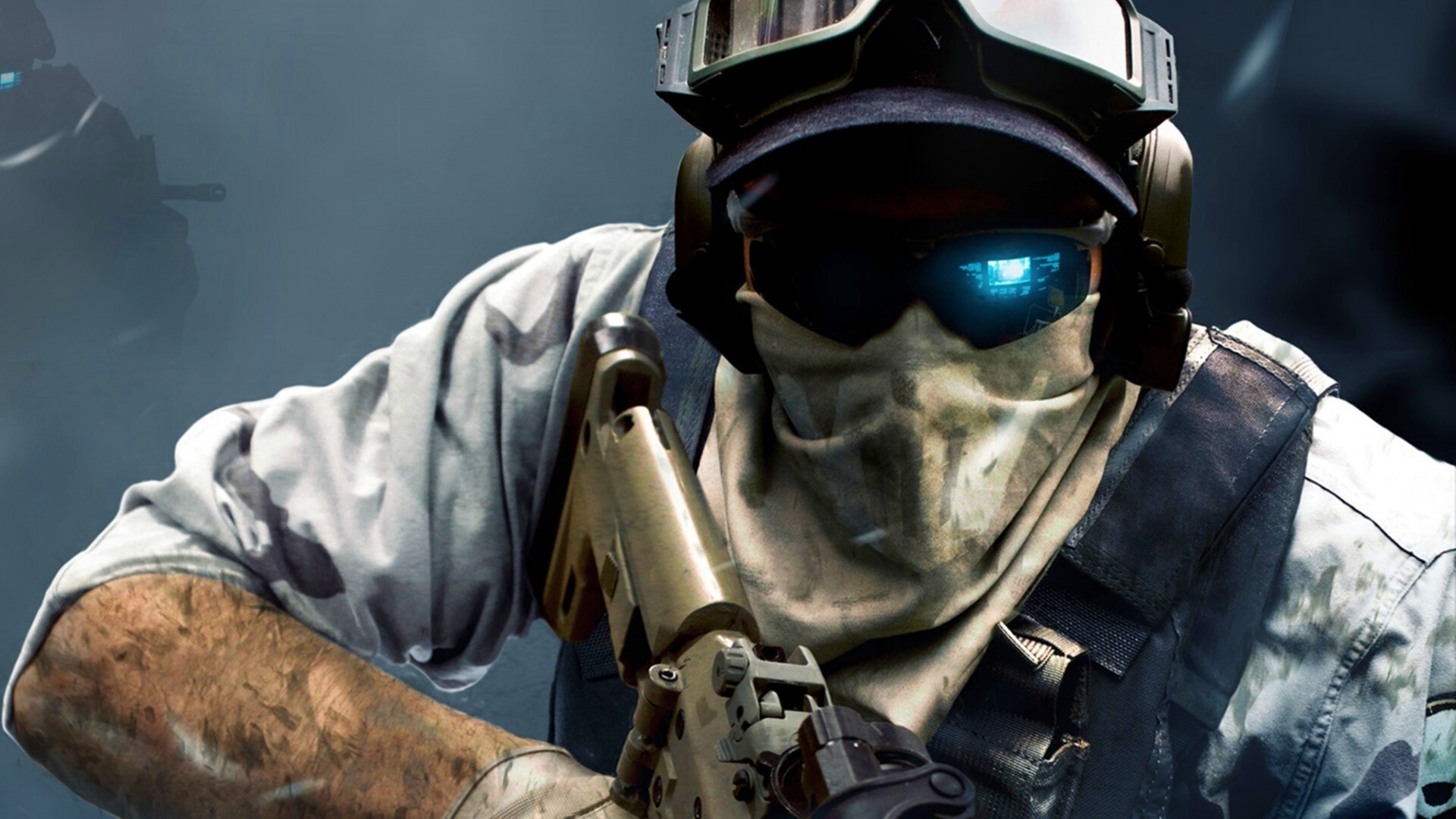 Боец в маске обои