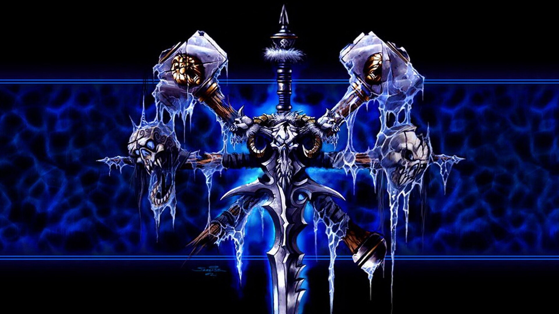 Логотип WarCraft Frothen Throne обои