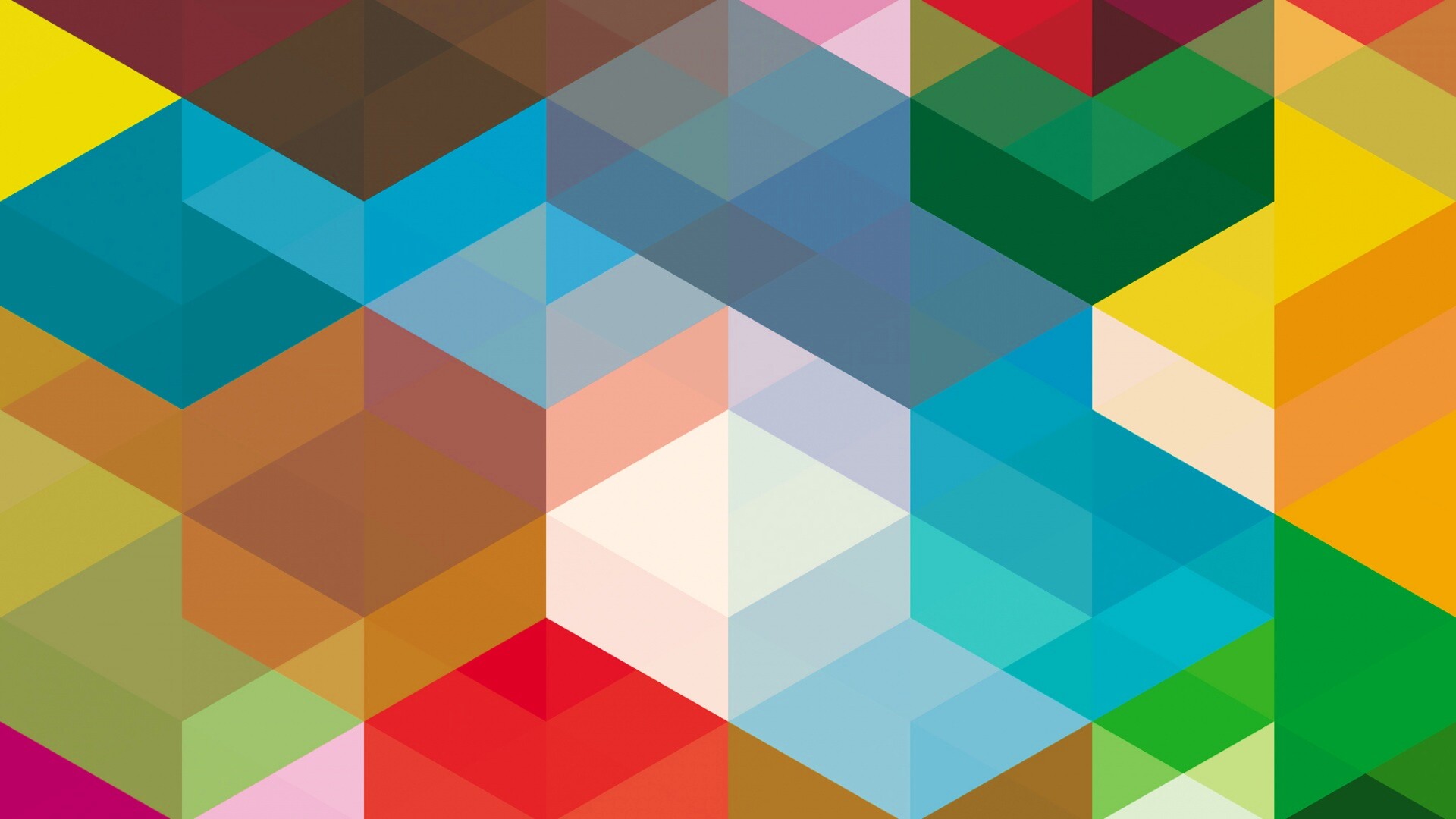 Разноцветные параллелограммы обои