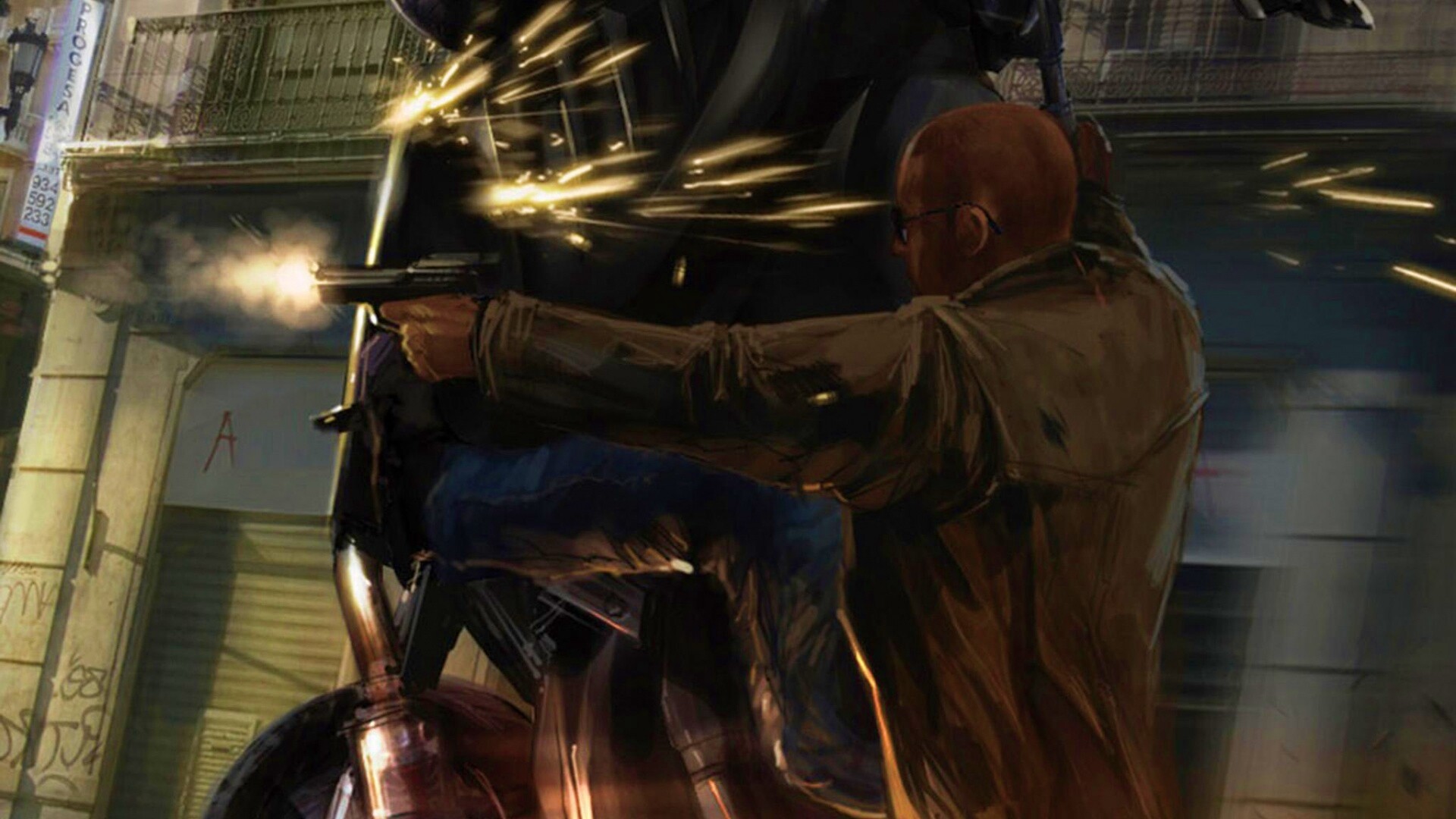 Негр на мотоцикле обои