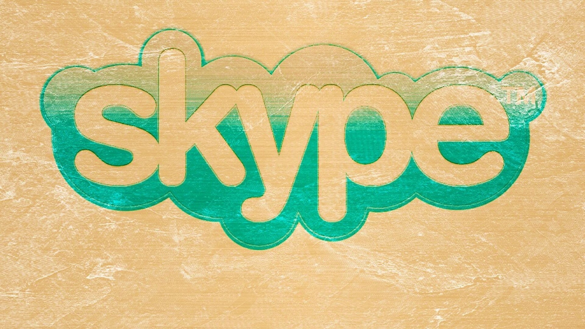 Логотип Скайп на доске обои