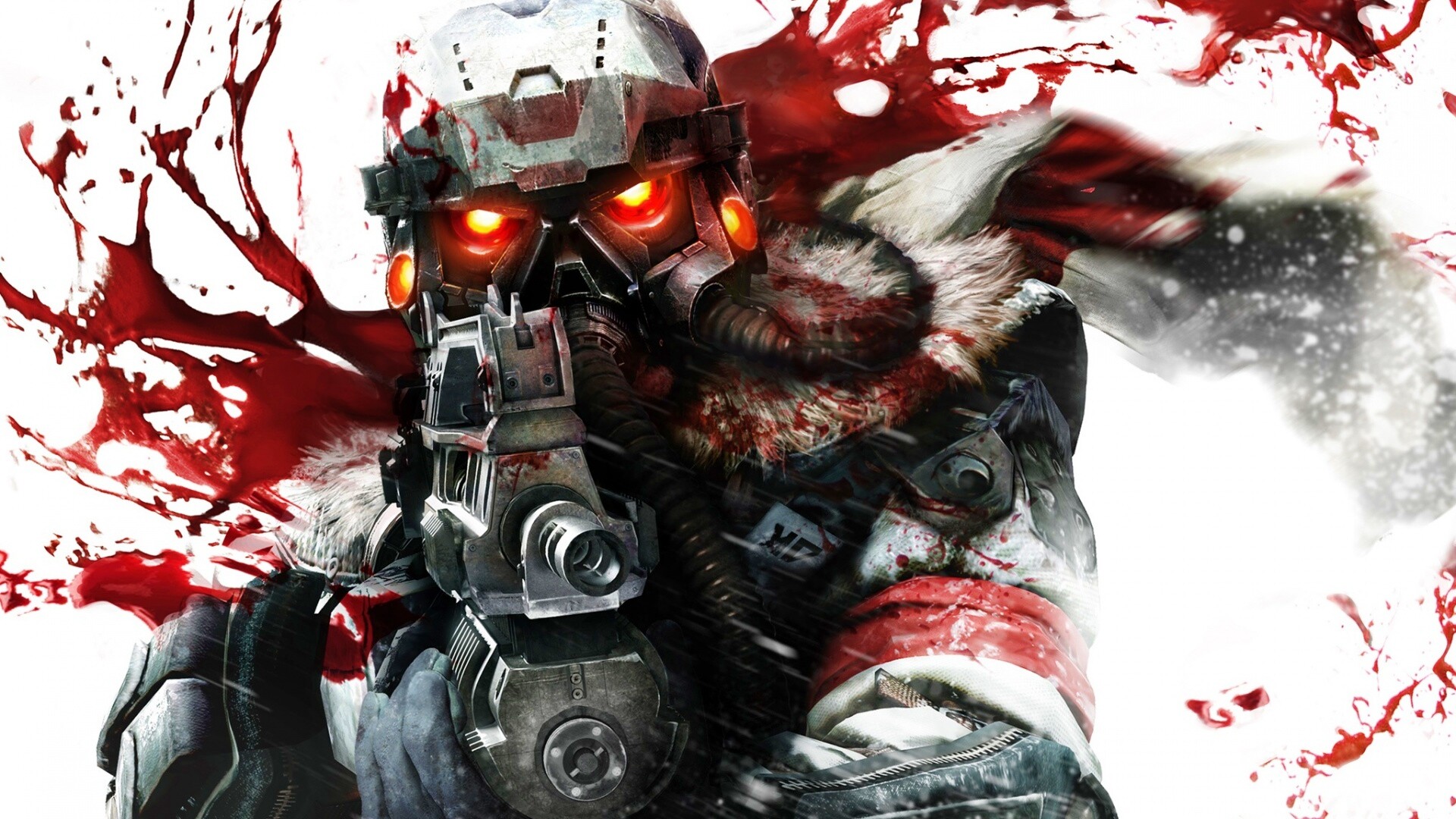 Боец в зимней форме обои