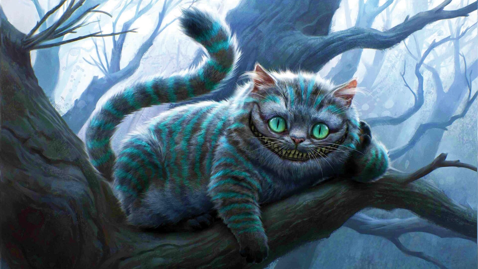 Чеширский кот обои