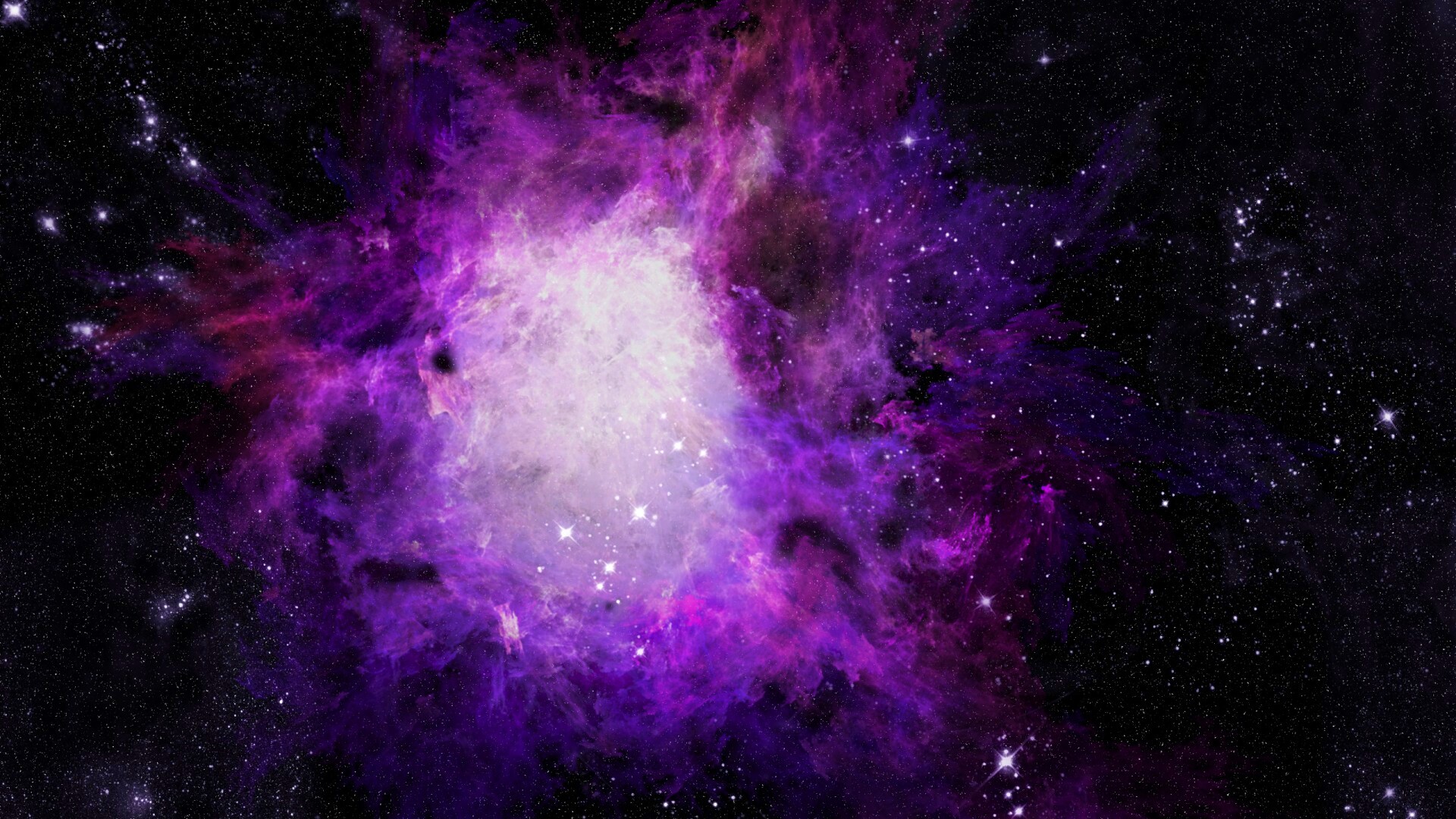 Фиолетовая туманность обои