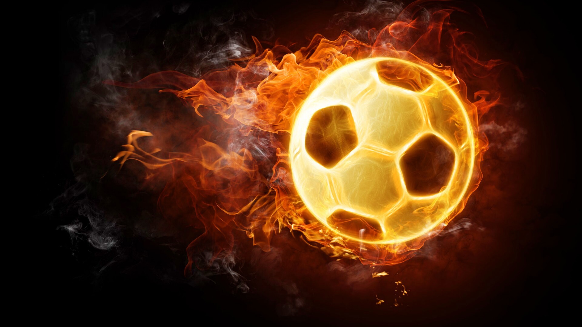 Огненный мяч обои