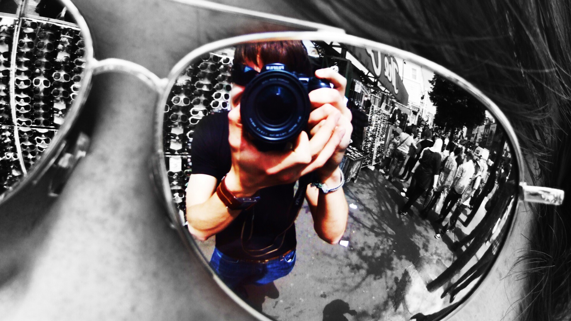 В очках обои