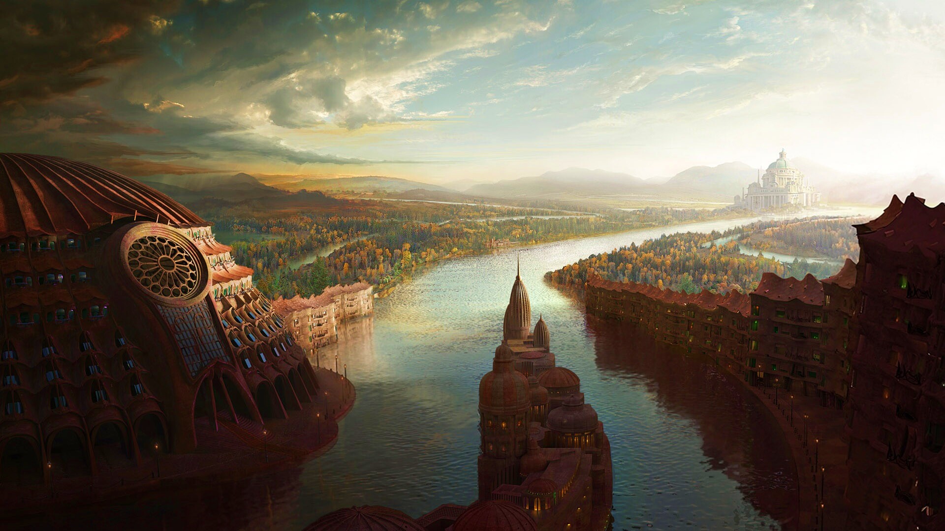 Древний город обои