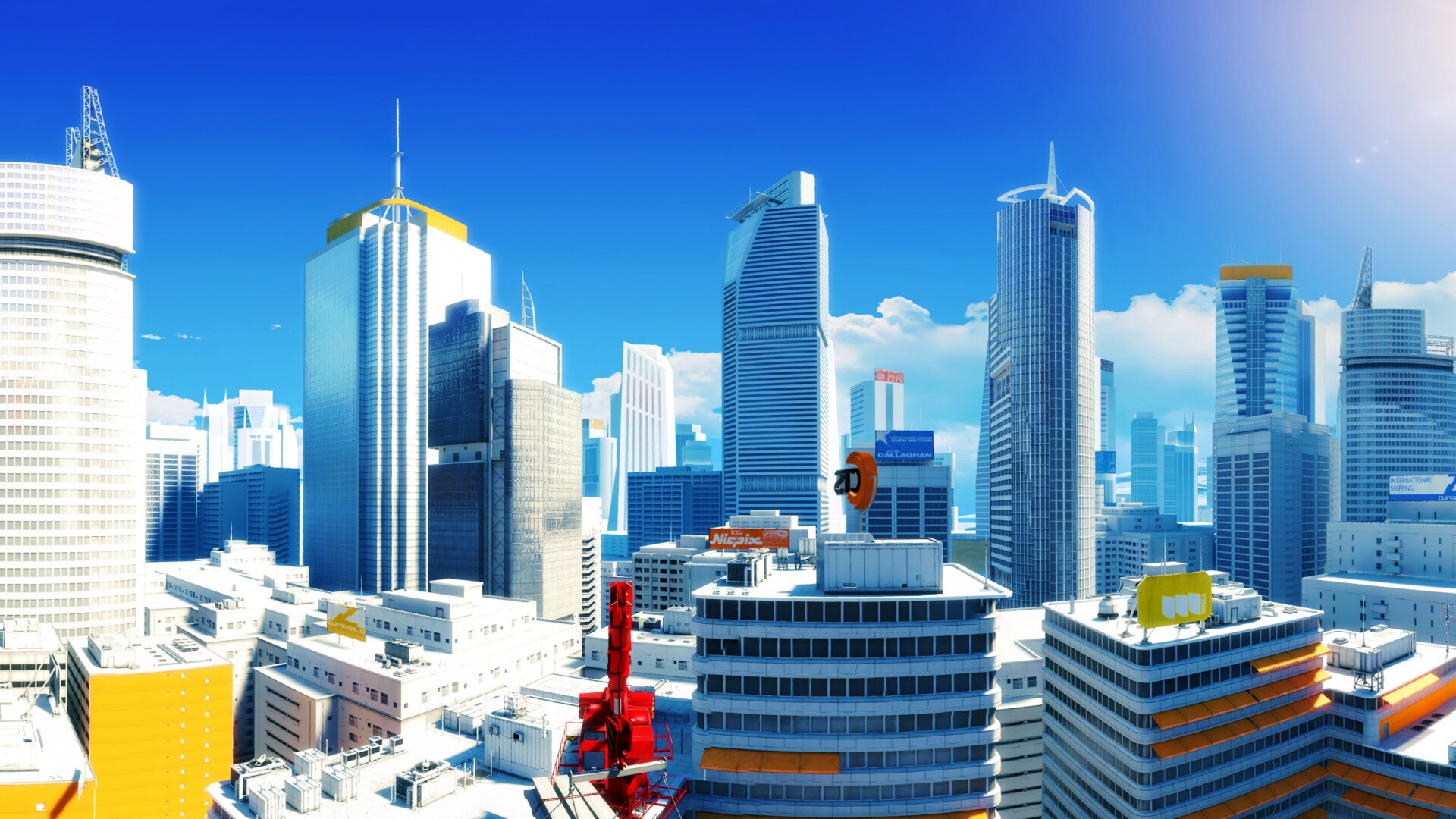 Город Mirrors Edge обои