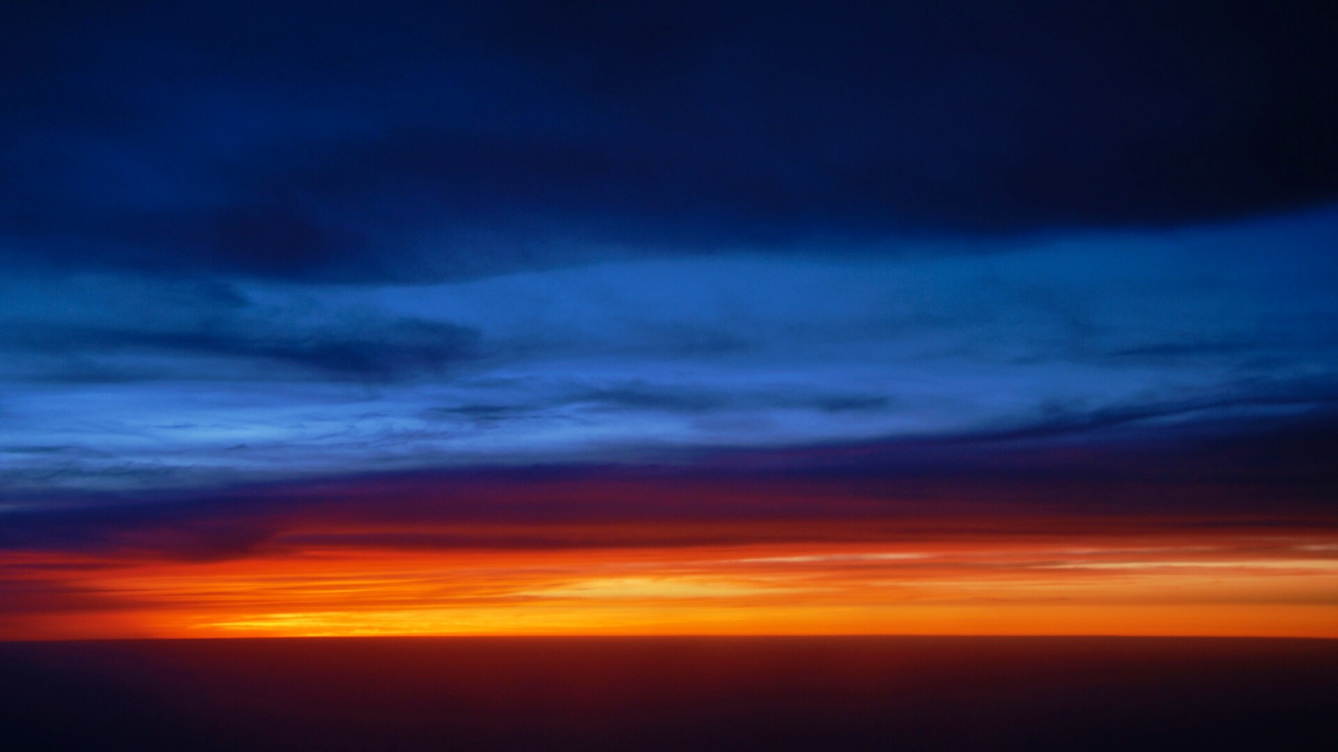 Закатное небо обои
