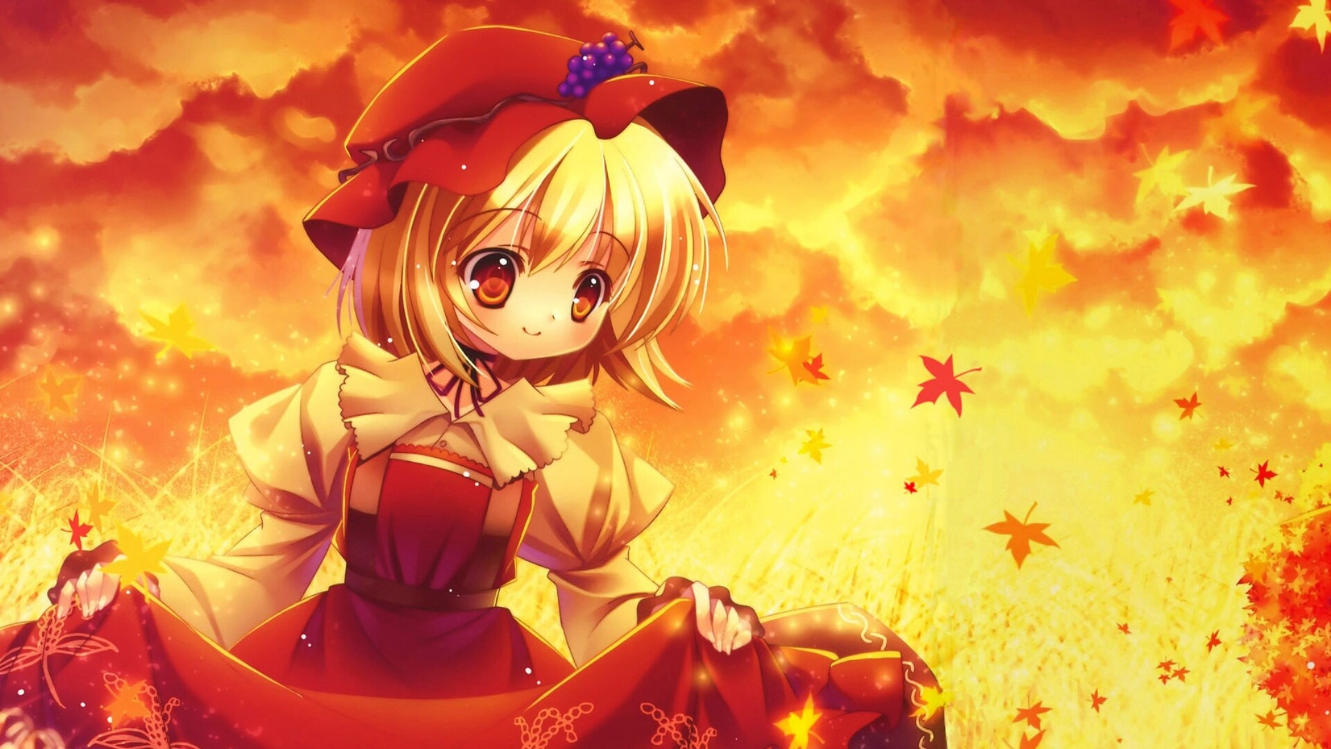 Девочка в поле обои