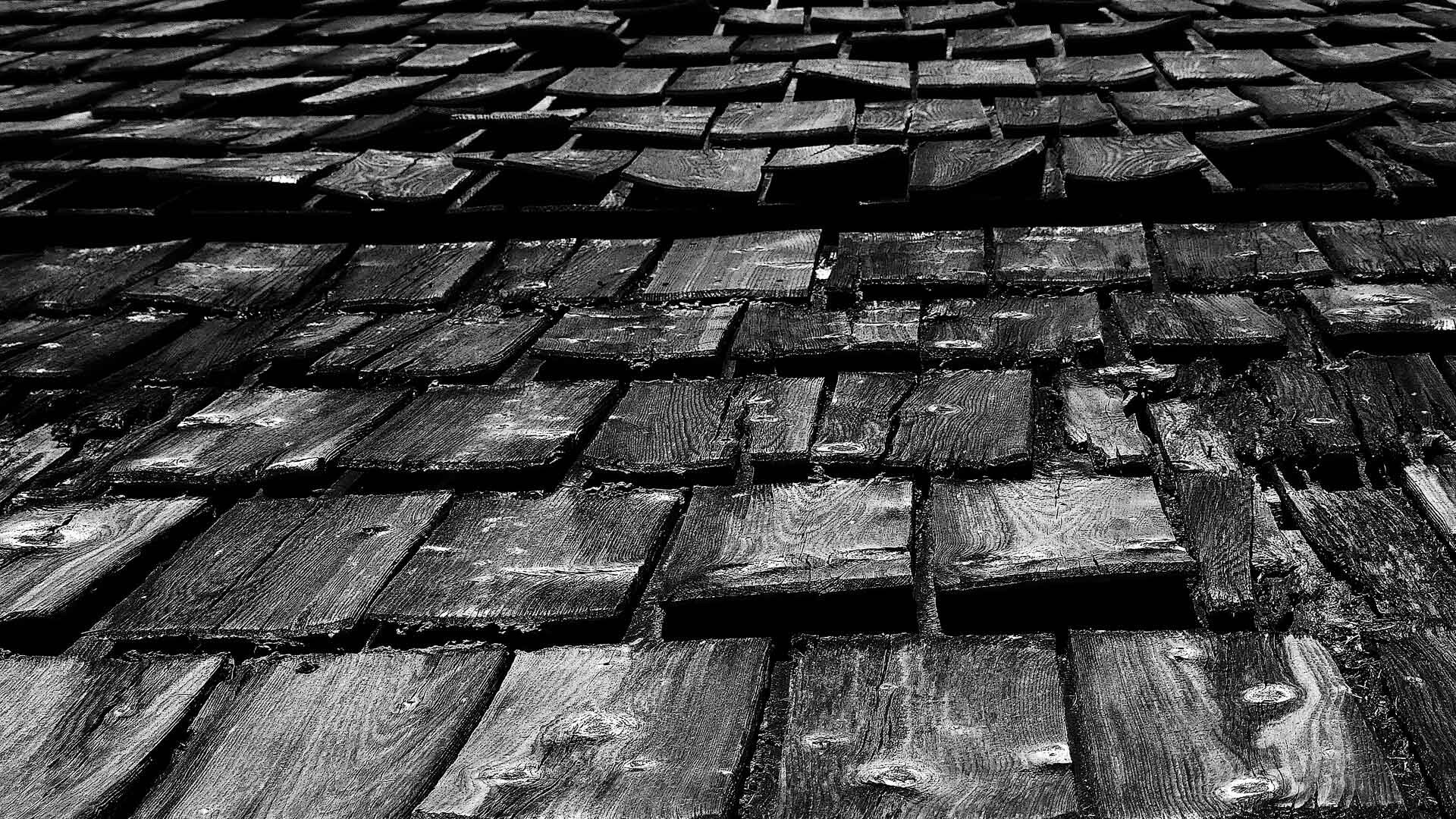 Деревянная крыша обои