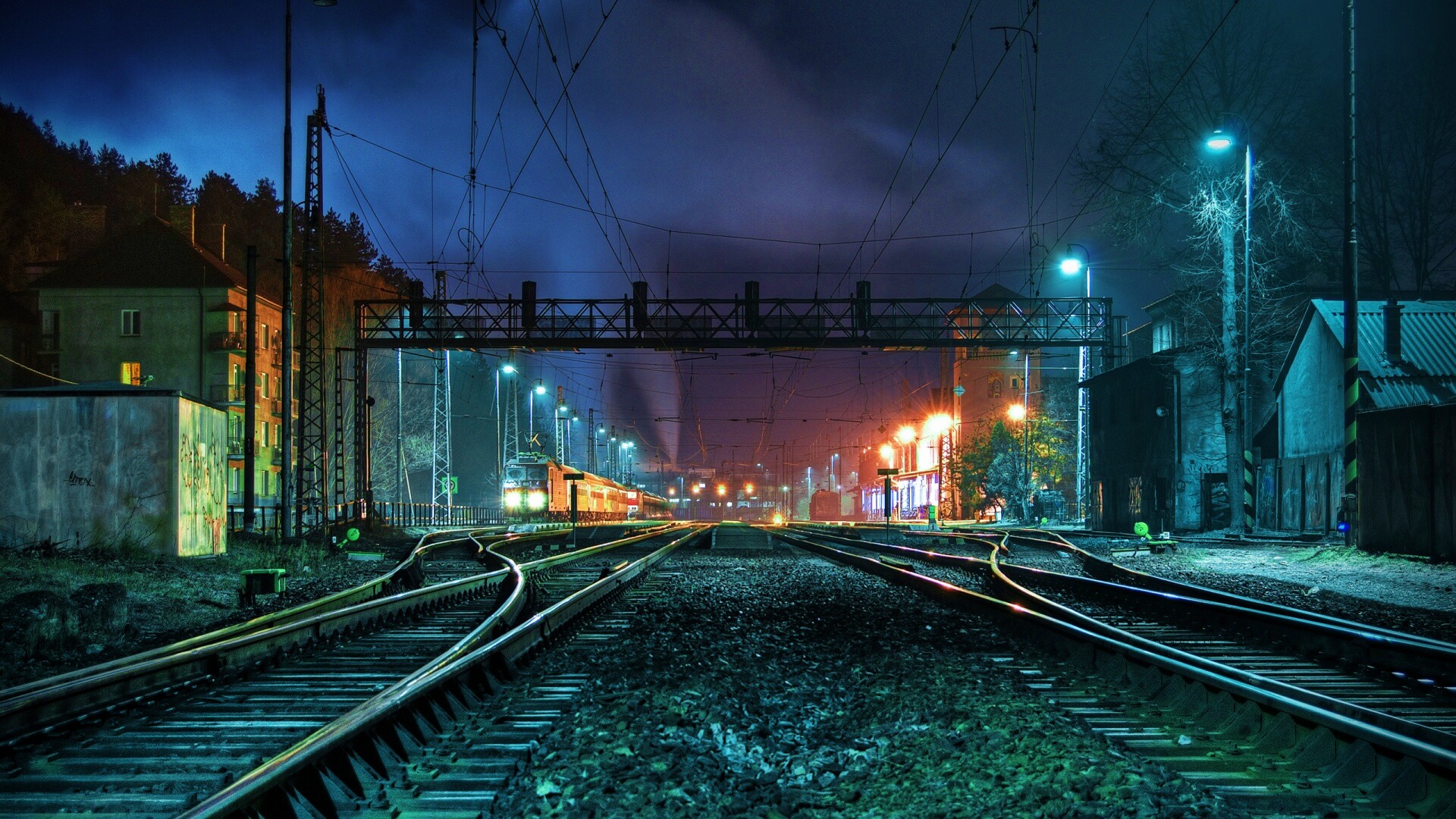 Железнодорожная станция обои