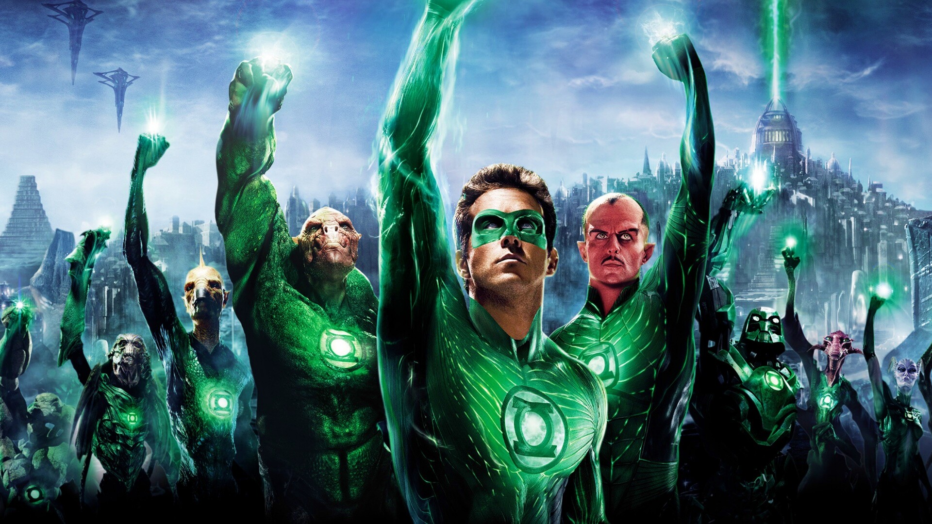 Зеленый фонарь обои