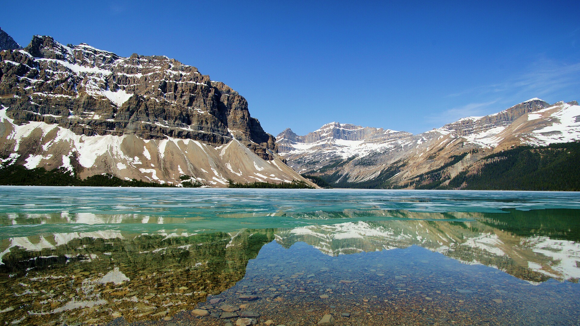 Снежные горы обои
