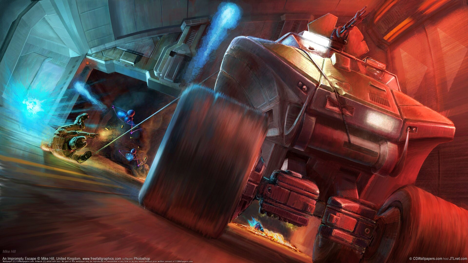 Погоня в Halo обои