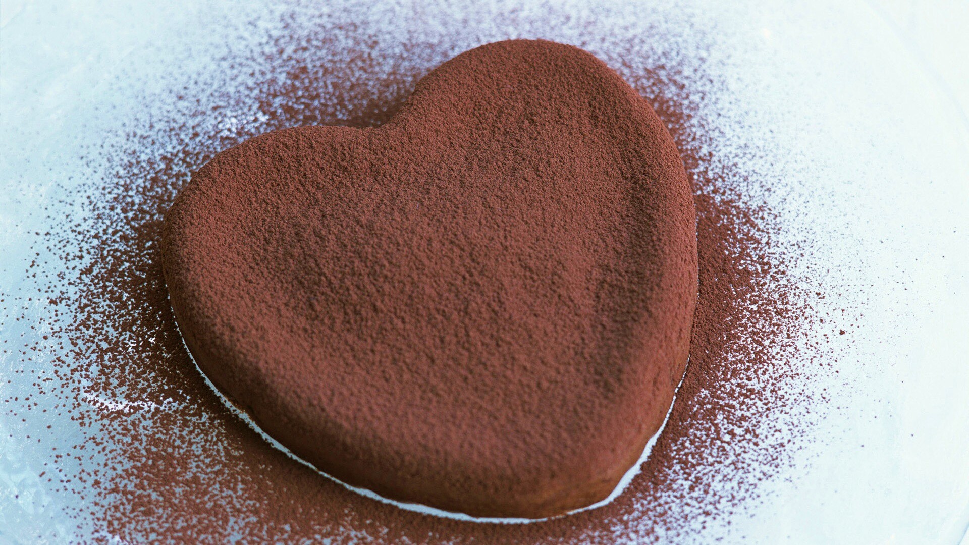 Шоколадное сердце обои