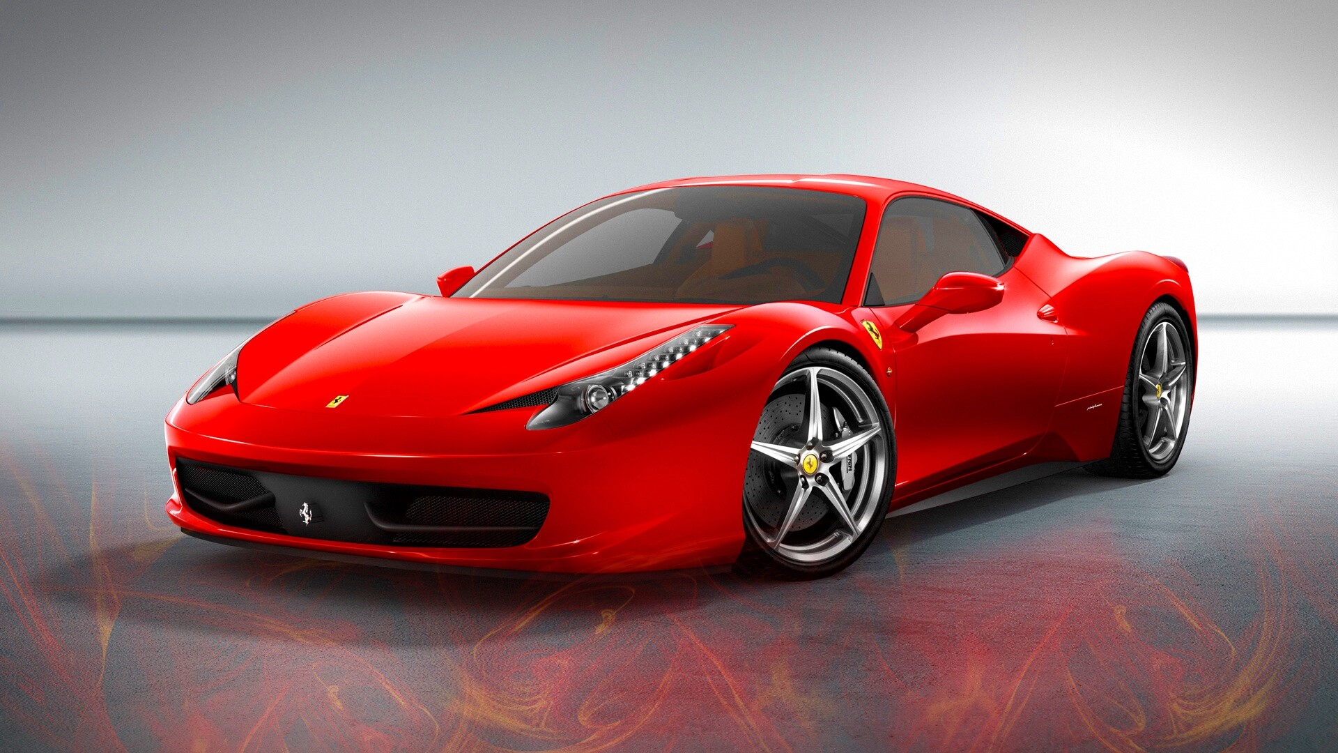 Огненный феррари обои