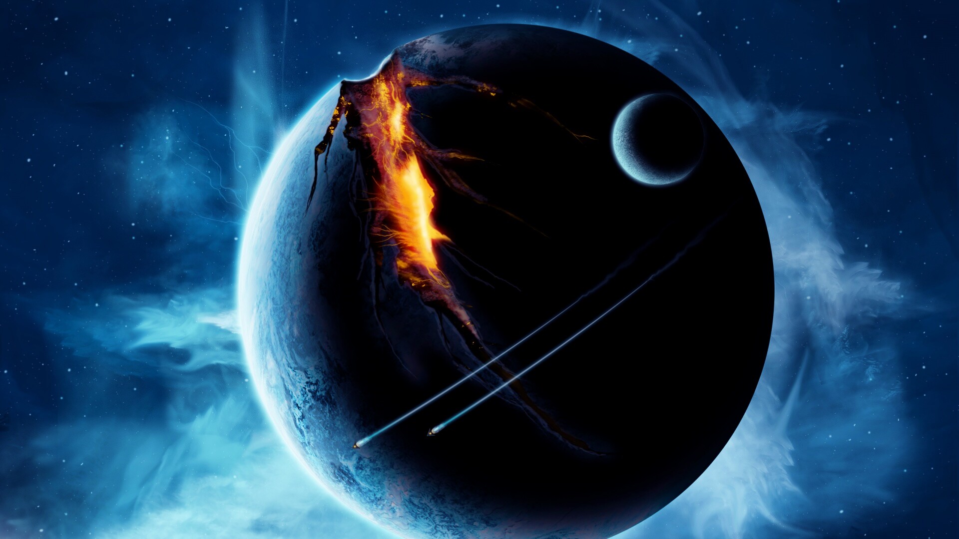 Эвакуация с гибнущей планеты обои