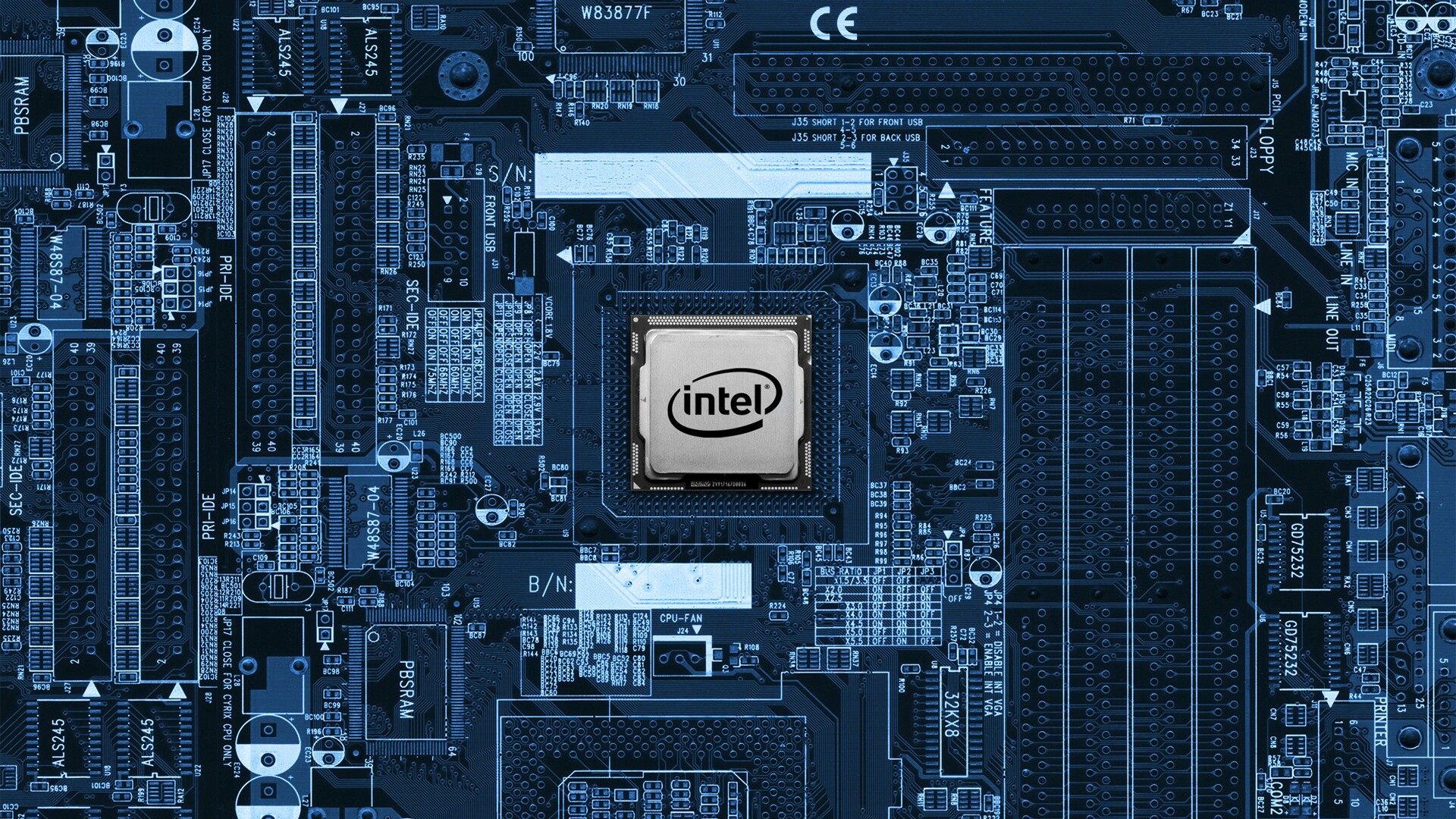 Процессор от Intel обои