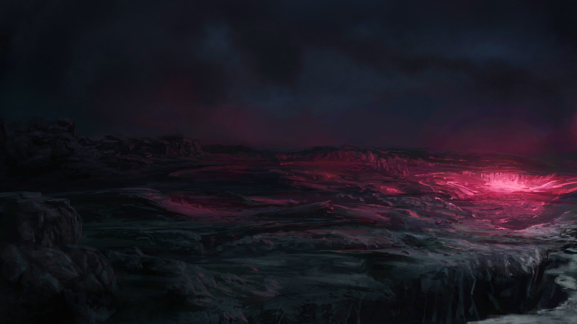 Безжизненная каменная долина обои