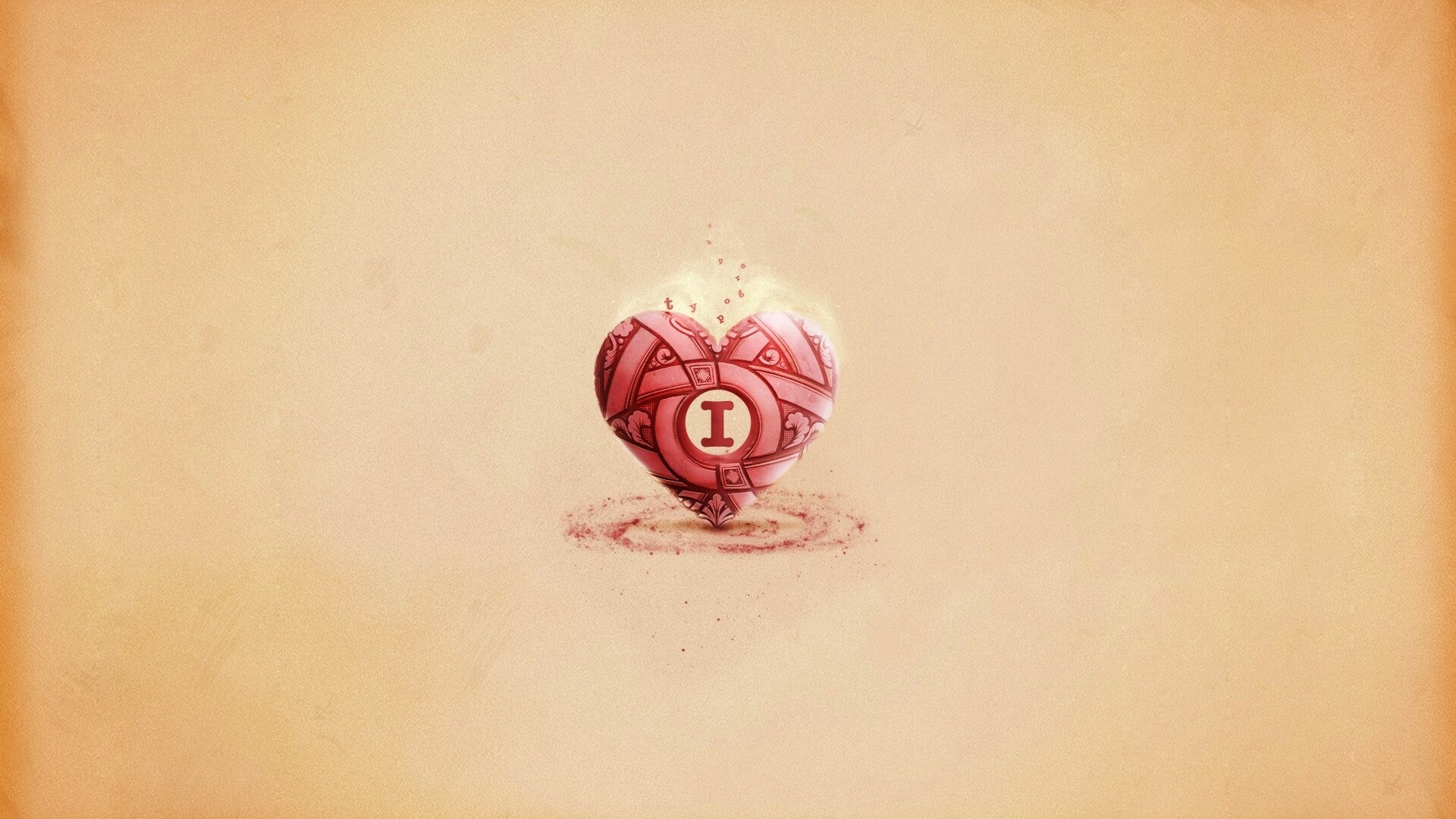 Креативное минималистичное сердце обои