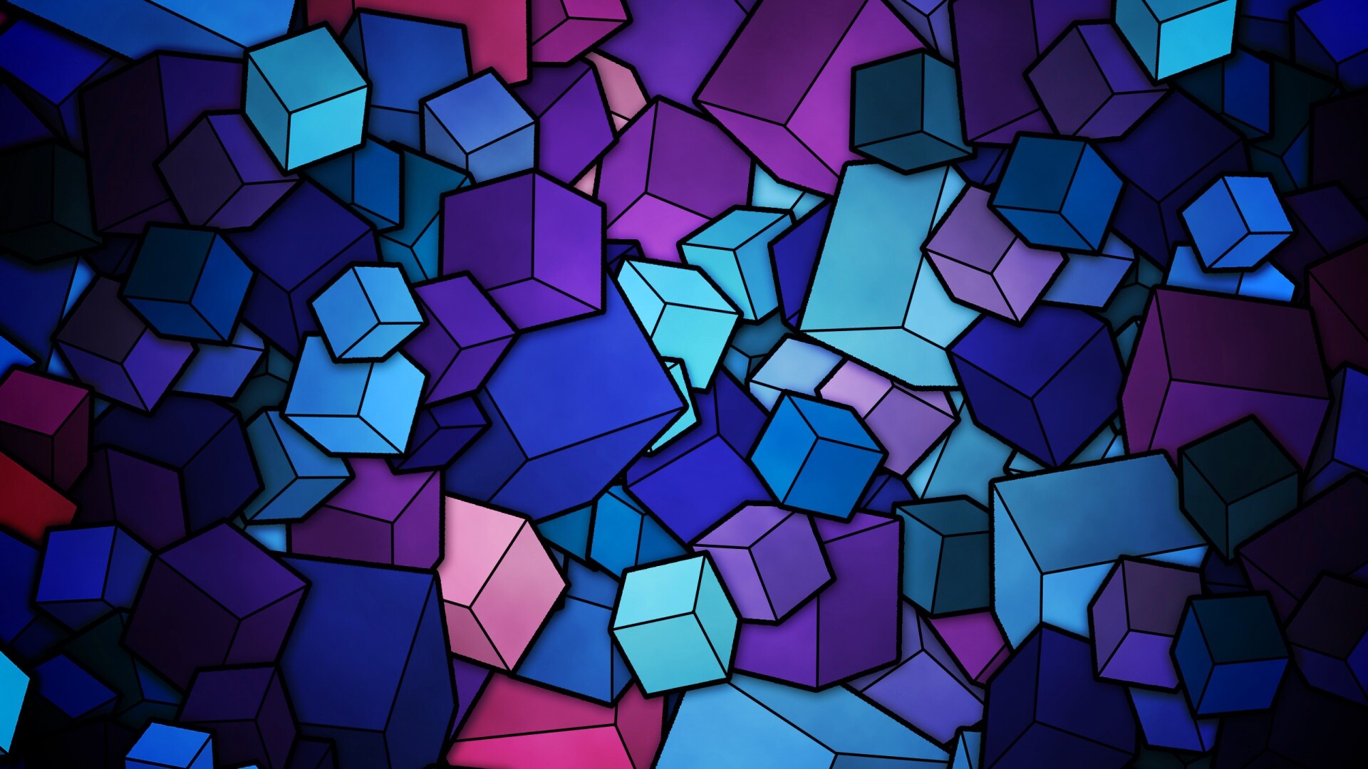 Кубики обои