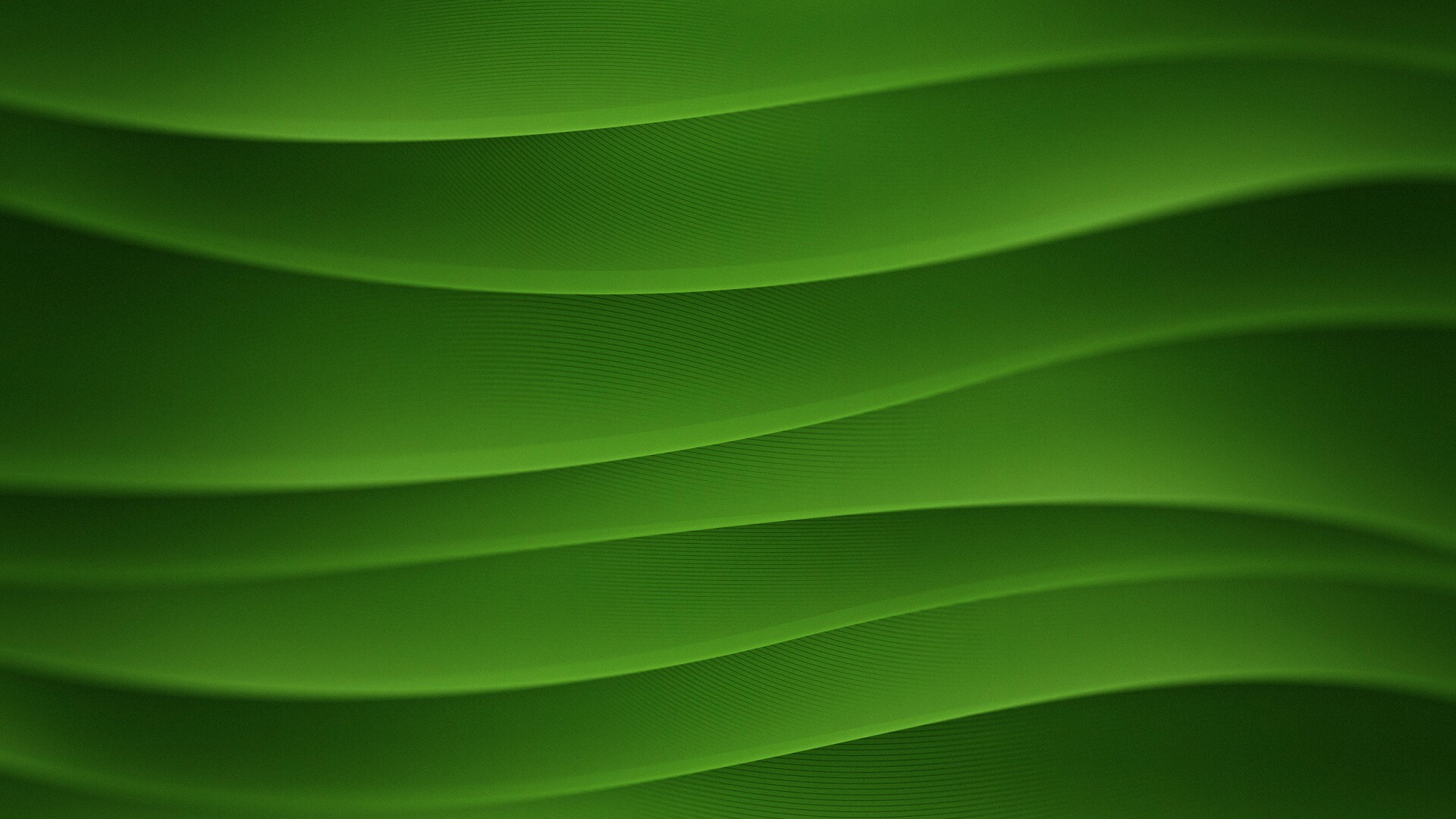 Зелёные горизонтальные волны обои